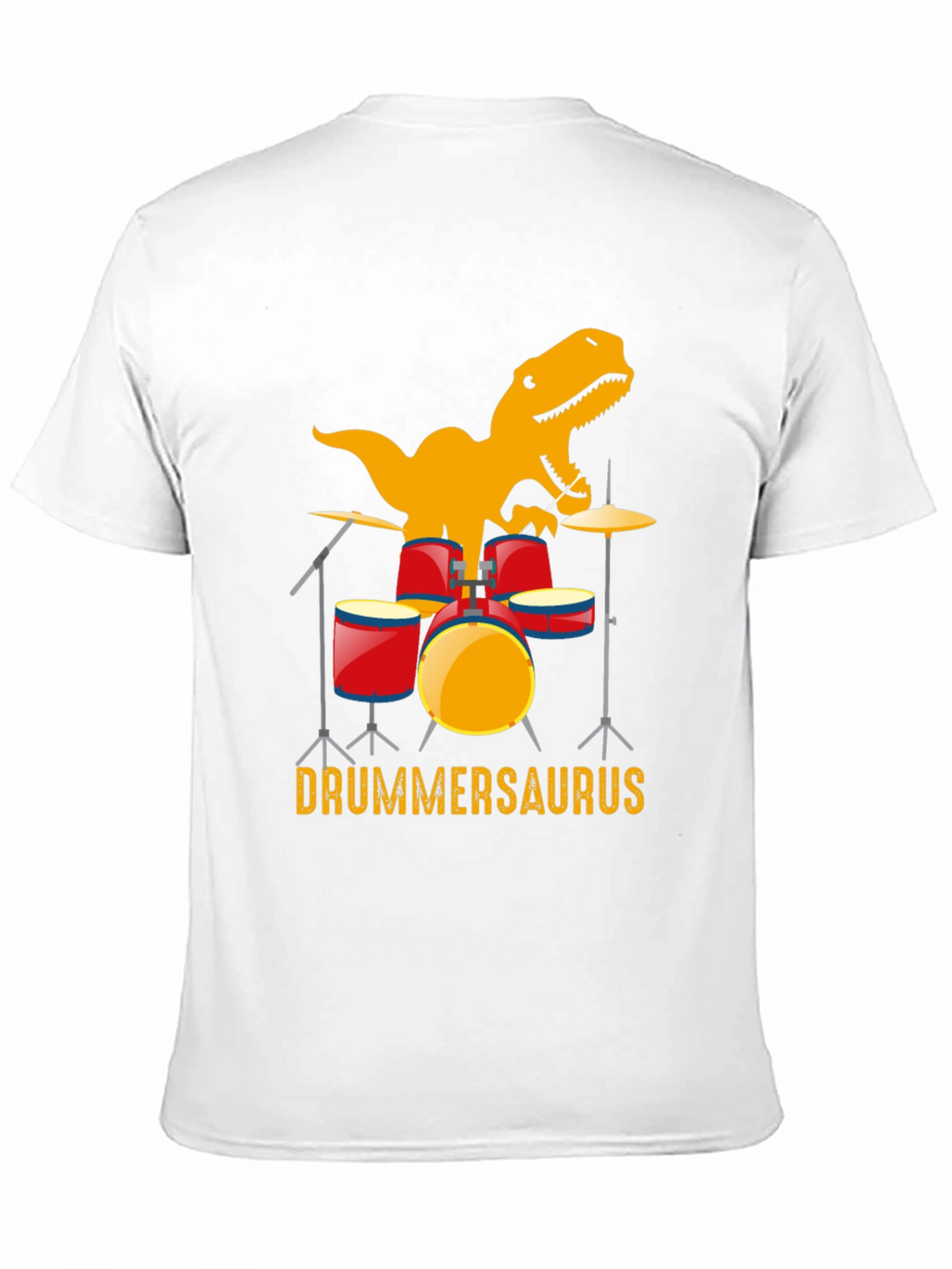 Drummersaurus T-Shirt - Dinosaur Drummer Tee