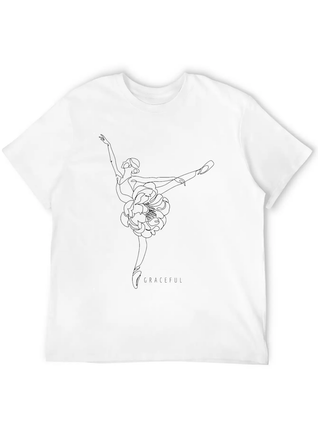 Uplifting Women Design Graceful Casual Graphic T-Shirt – Simple And Comfortable Daily Wear