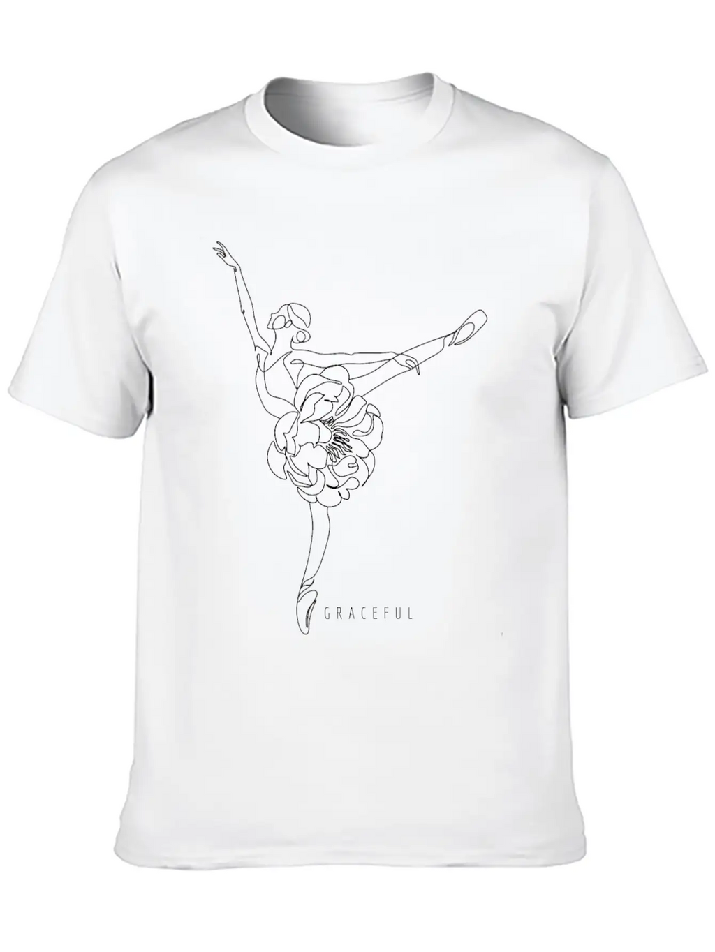 Uplifting Women Design Graceful Casual Graphic T-Shirt – Simple And Comfortable Daily Wear