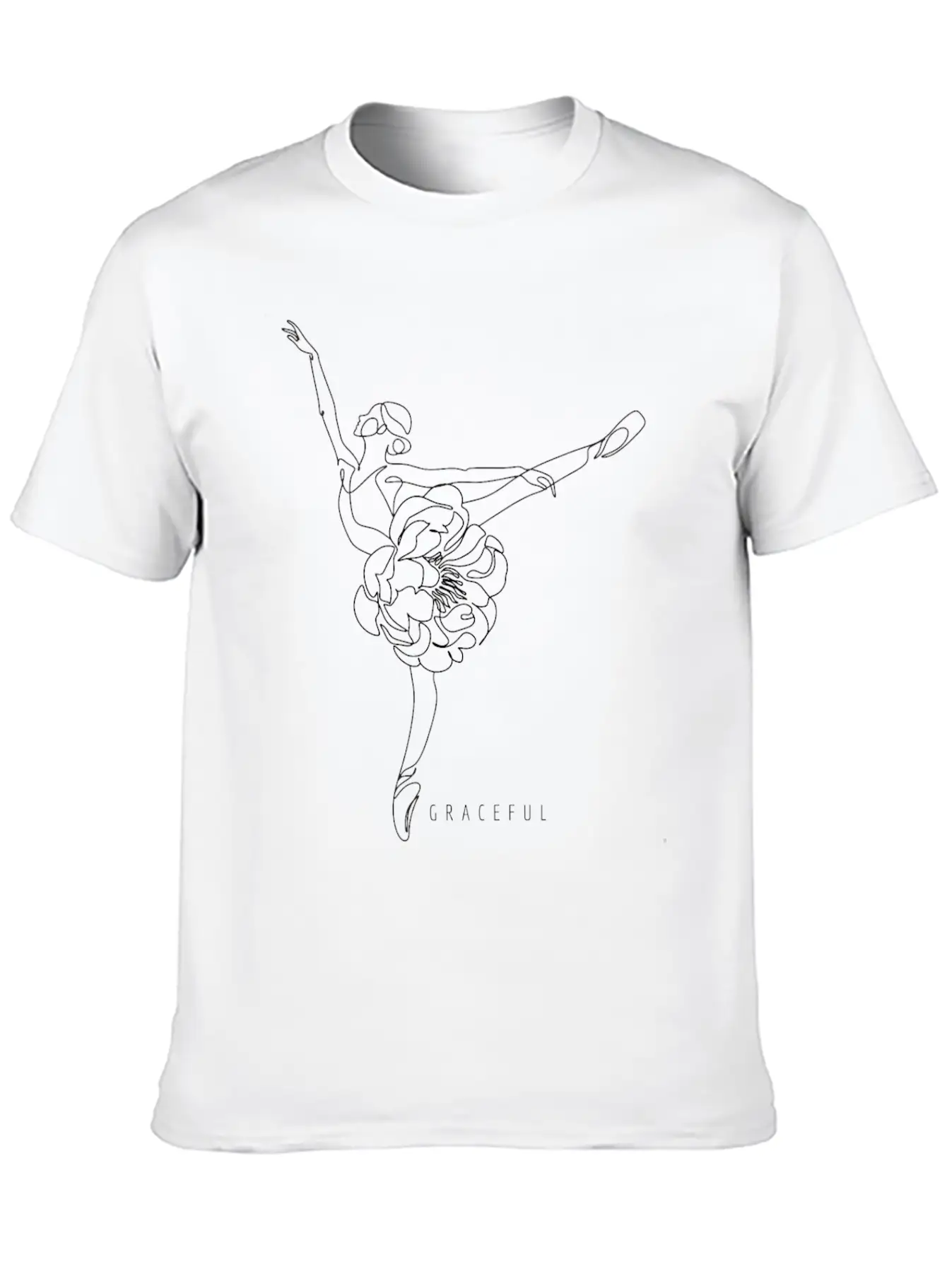 Uplifting Women Design Graceful Casual Graphic T-Shirt – Simple And Comfortable Daily Wear