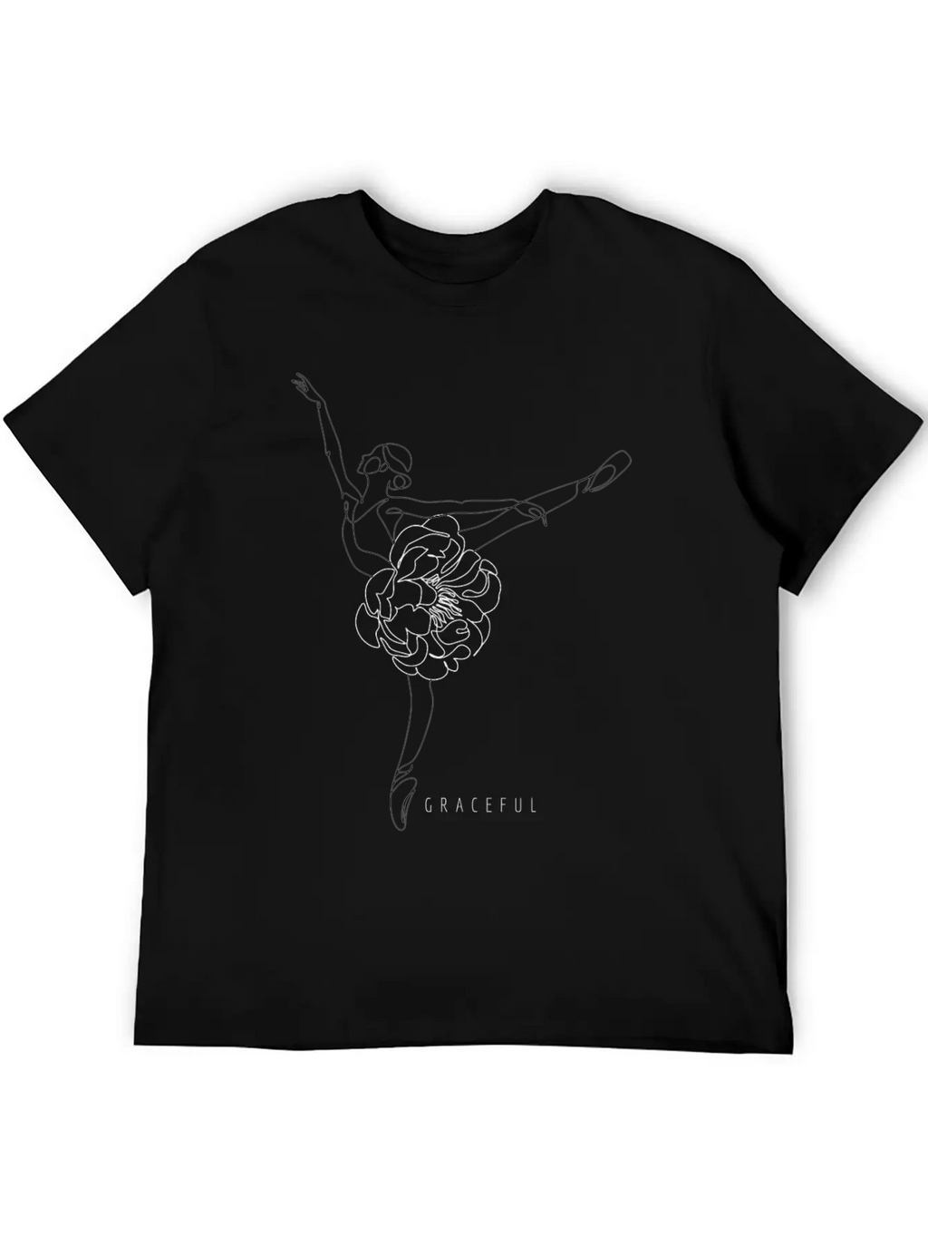 Uplifting Women Design Graceful Casual Graphic T-Shirt – Simple And Comfortable Daily Wear