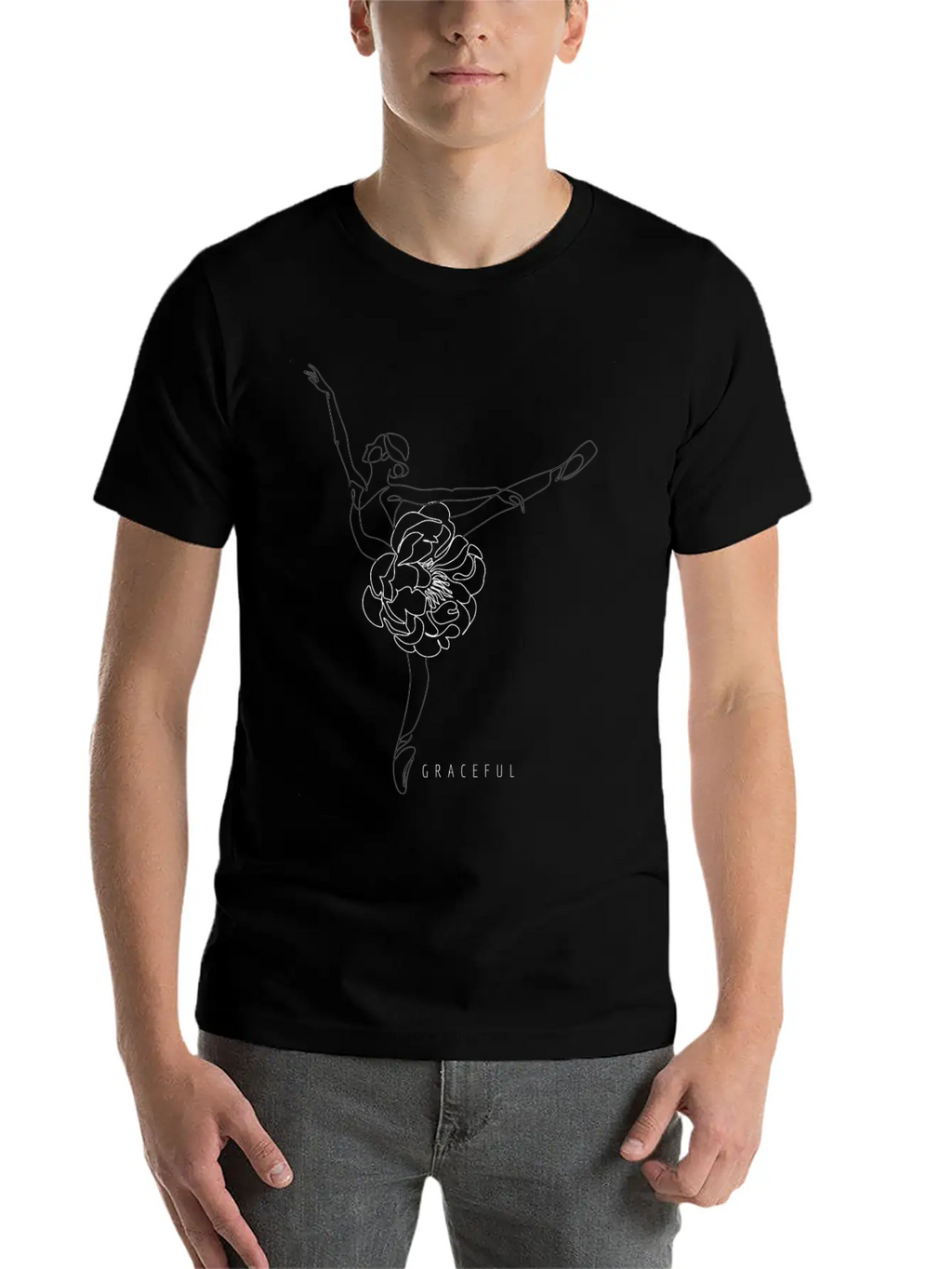 Uplifting Women Design Graceful Casual Graphic T-Shirt – Simple And Comfortable Daily Wear