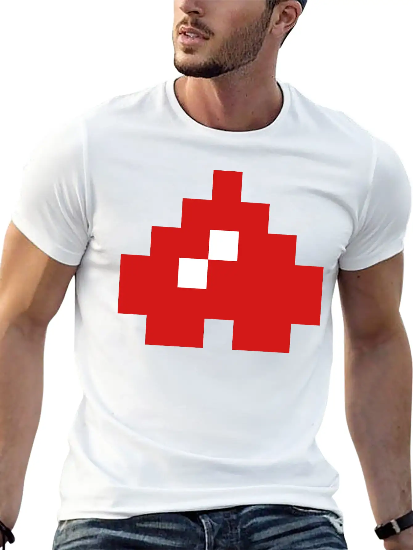 Upside Down 8 Bit Pixel Heart Unisex Casual T-Shirt – Clean Design For Daily Comfort