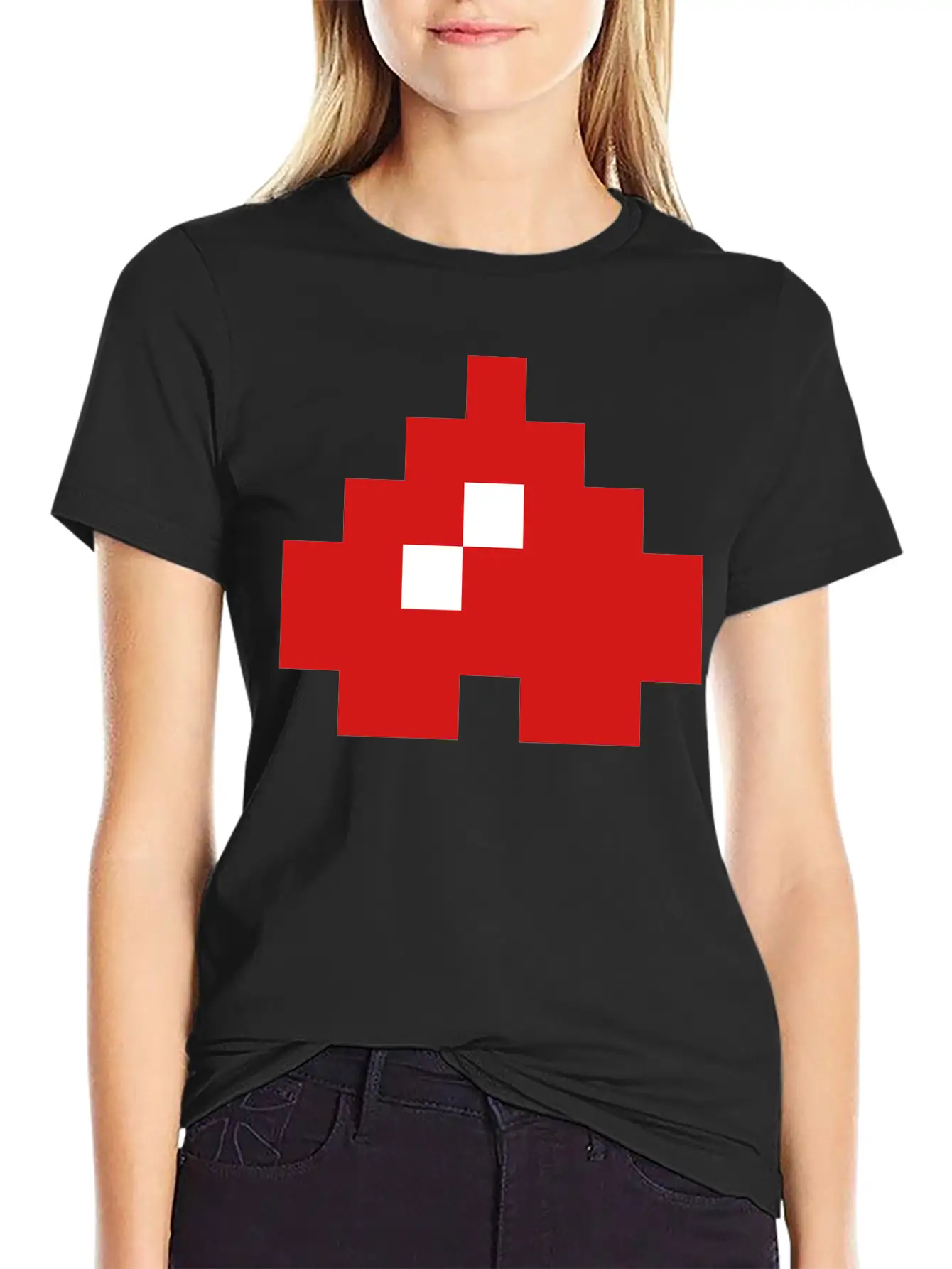 Upside Down 8 Bit Pixel Heart Unisex Casual T-Shirt – Clean Design For Daily Comfort