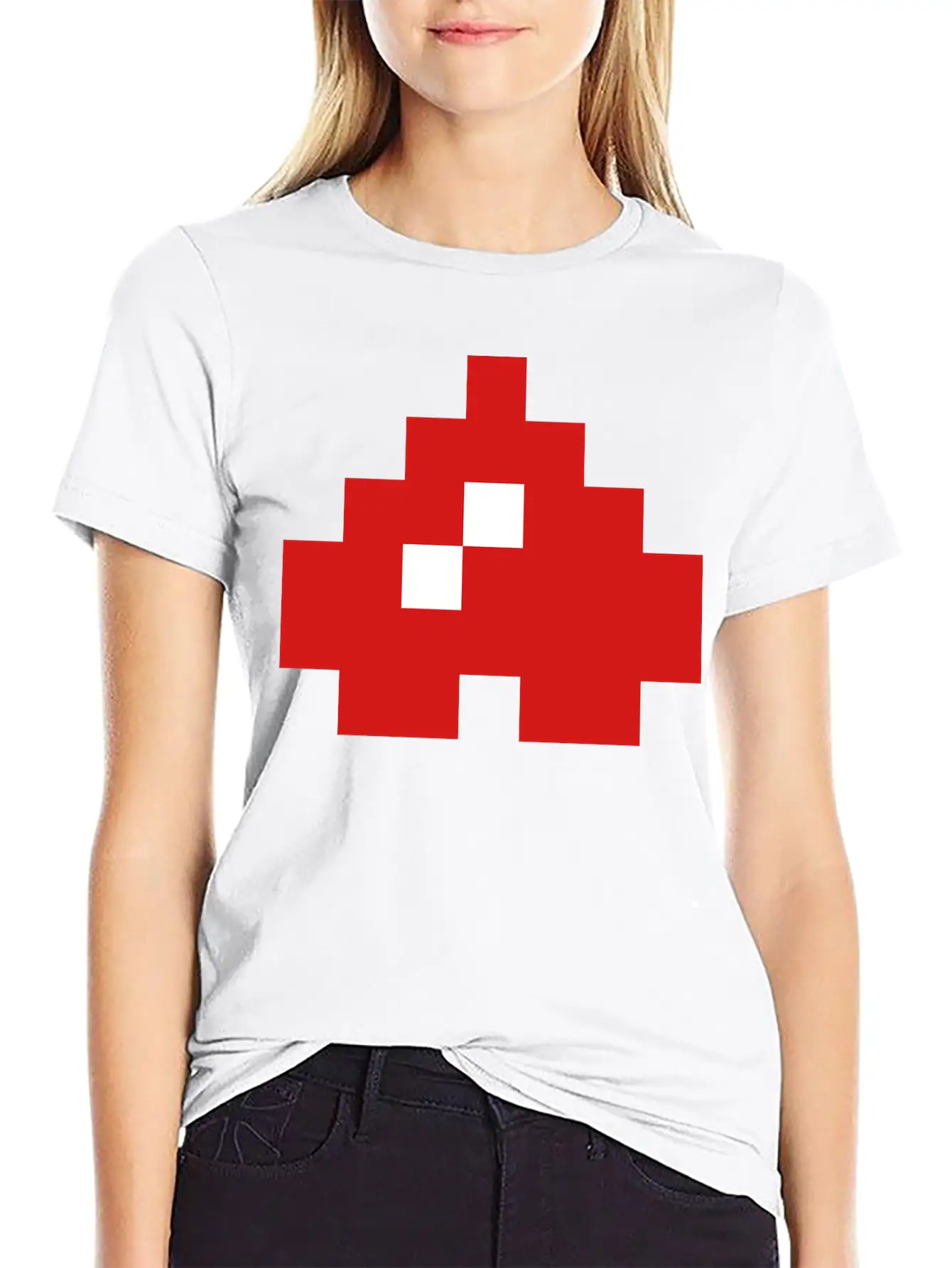 Upside Down 8 Bit Pixel Heart Unisex Casual T-Shirt – Clean Design For Daily Comfort