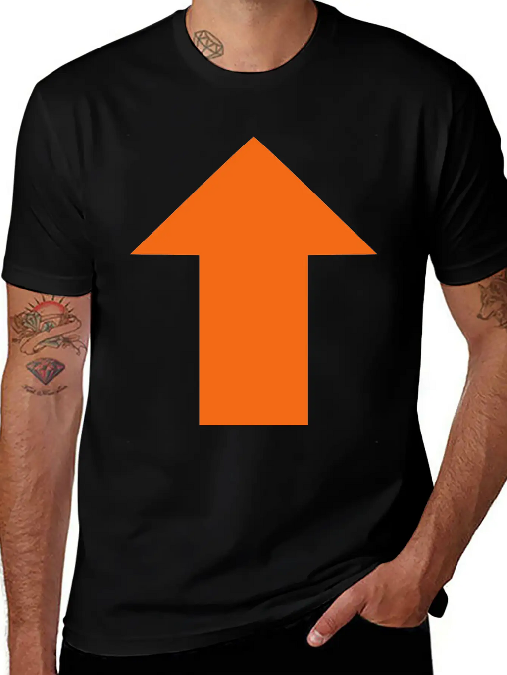 Upvote Style Arrow Unisex Casual T-Shirt – Clean Design For Daily Comfort