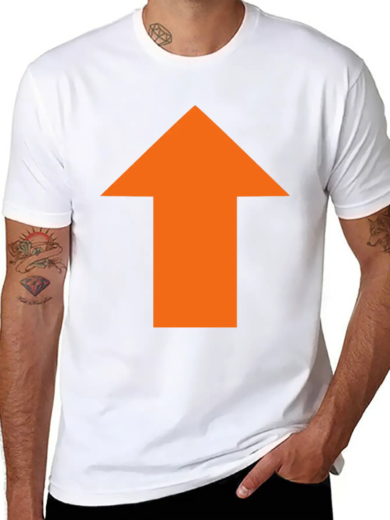 Upvote Style Arrow Unisex Casual T-Shirt – Clean Design For Daily Comfort