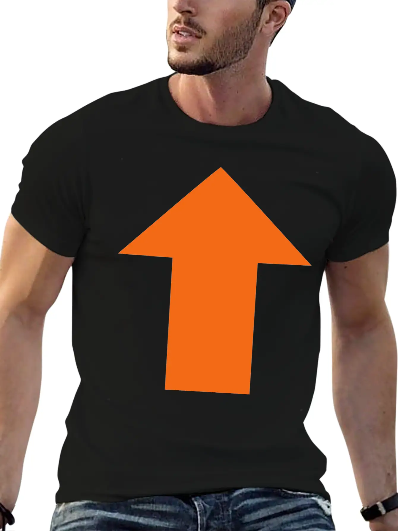 Upvote Style Arrow Unisex Casual T-Shirt – Clean Design For Daily Comfort