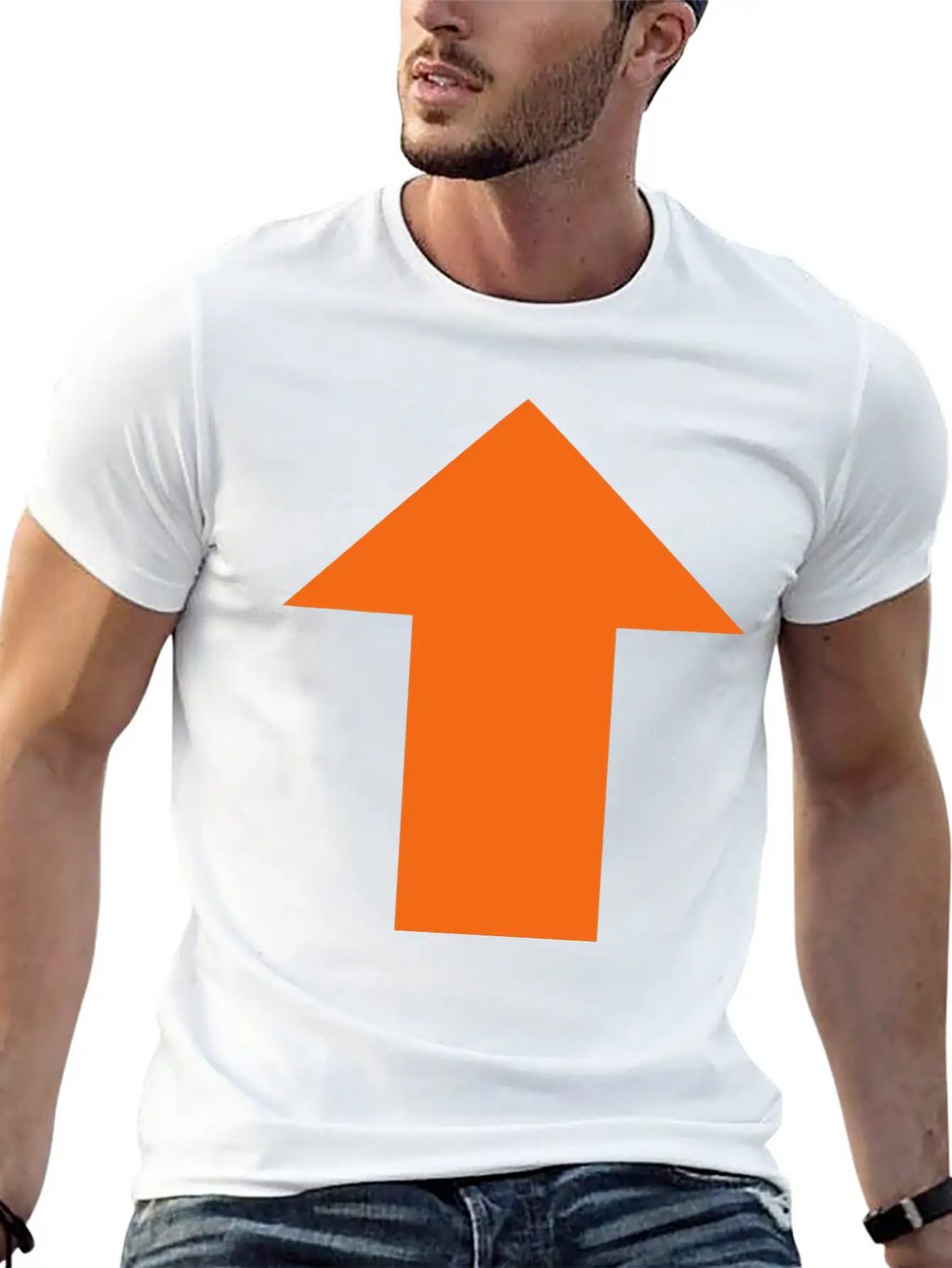Upvote Style Arrow Unisex Casual T-Shirt – Clean Design For Daily Comfort