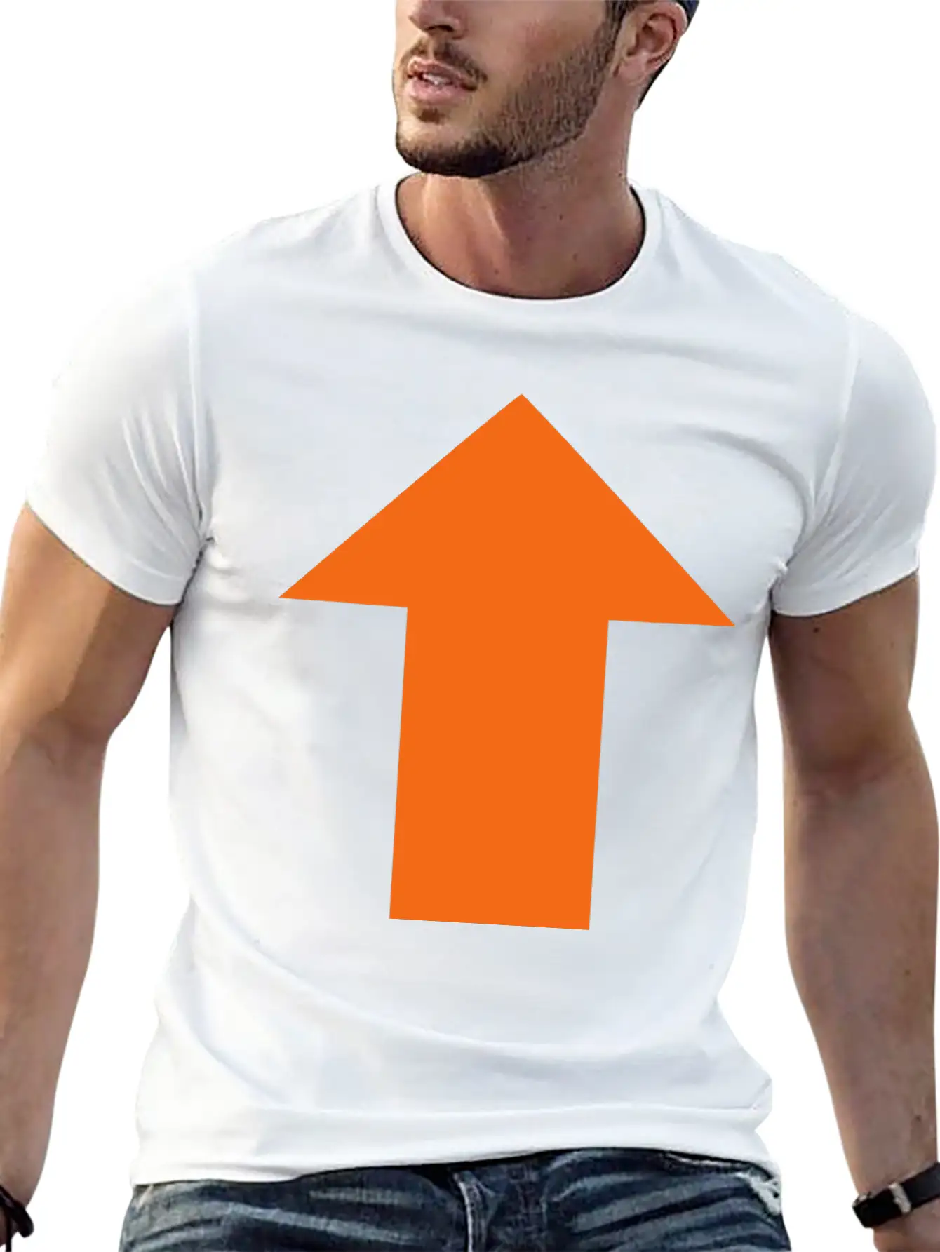 Upvote Style Arrow Unisex Casual T-Shirt – Clean Design For Daily Comfort