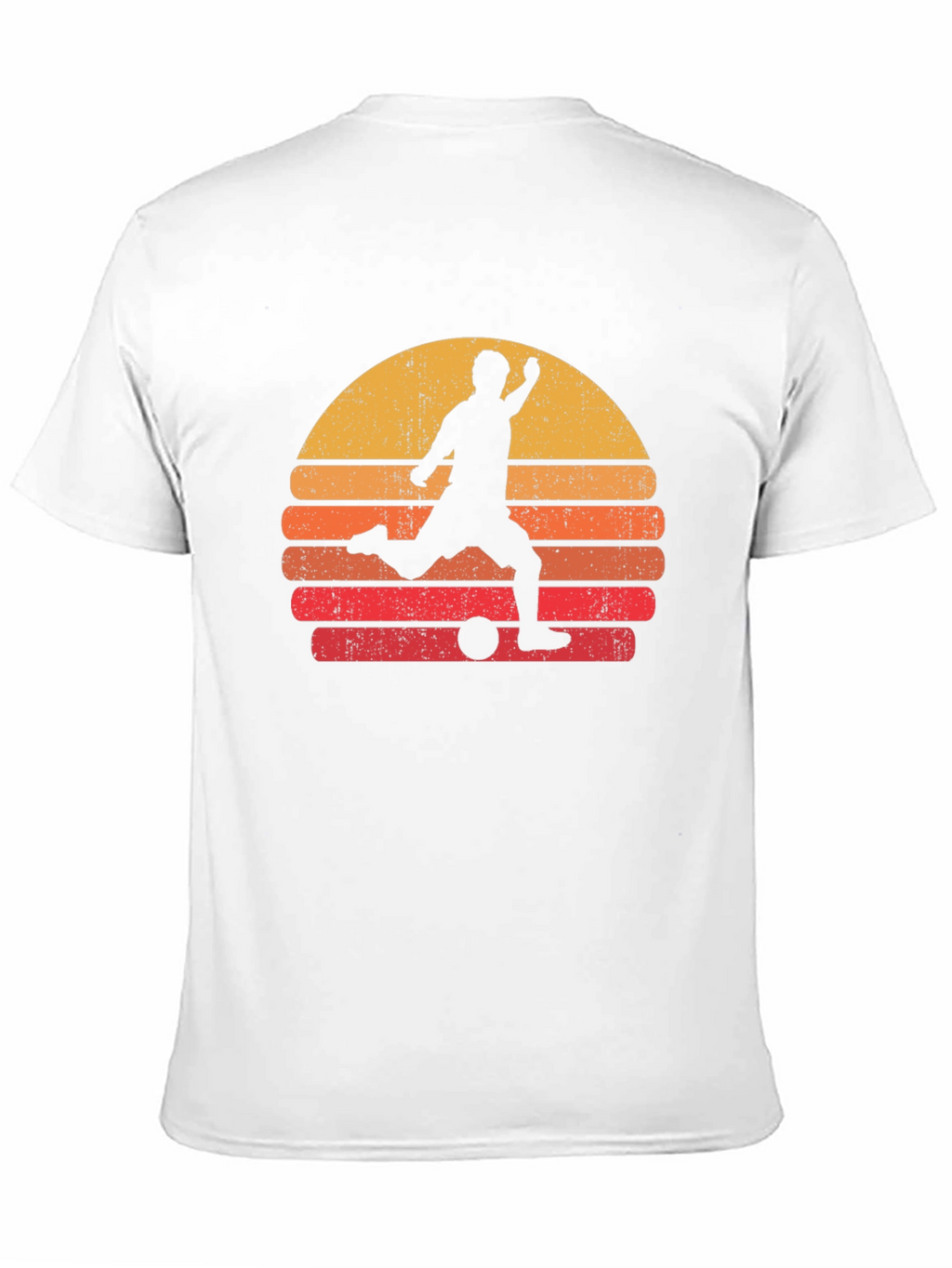 Retro Soccer Sunset Graphic Tee - Black