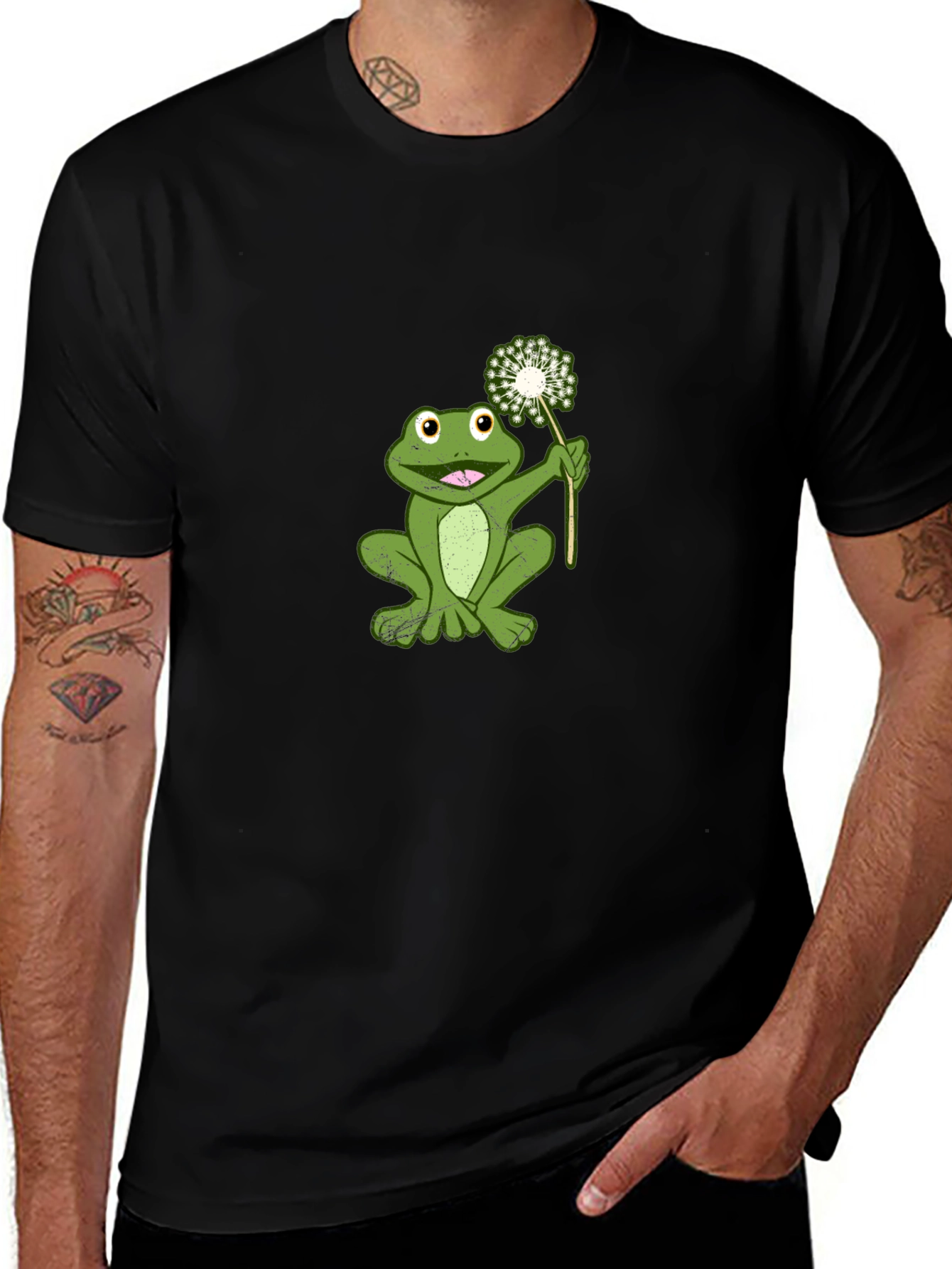 Frog with Dandelion T-Shirt