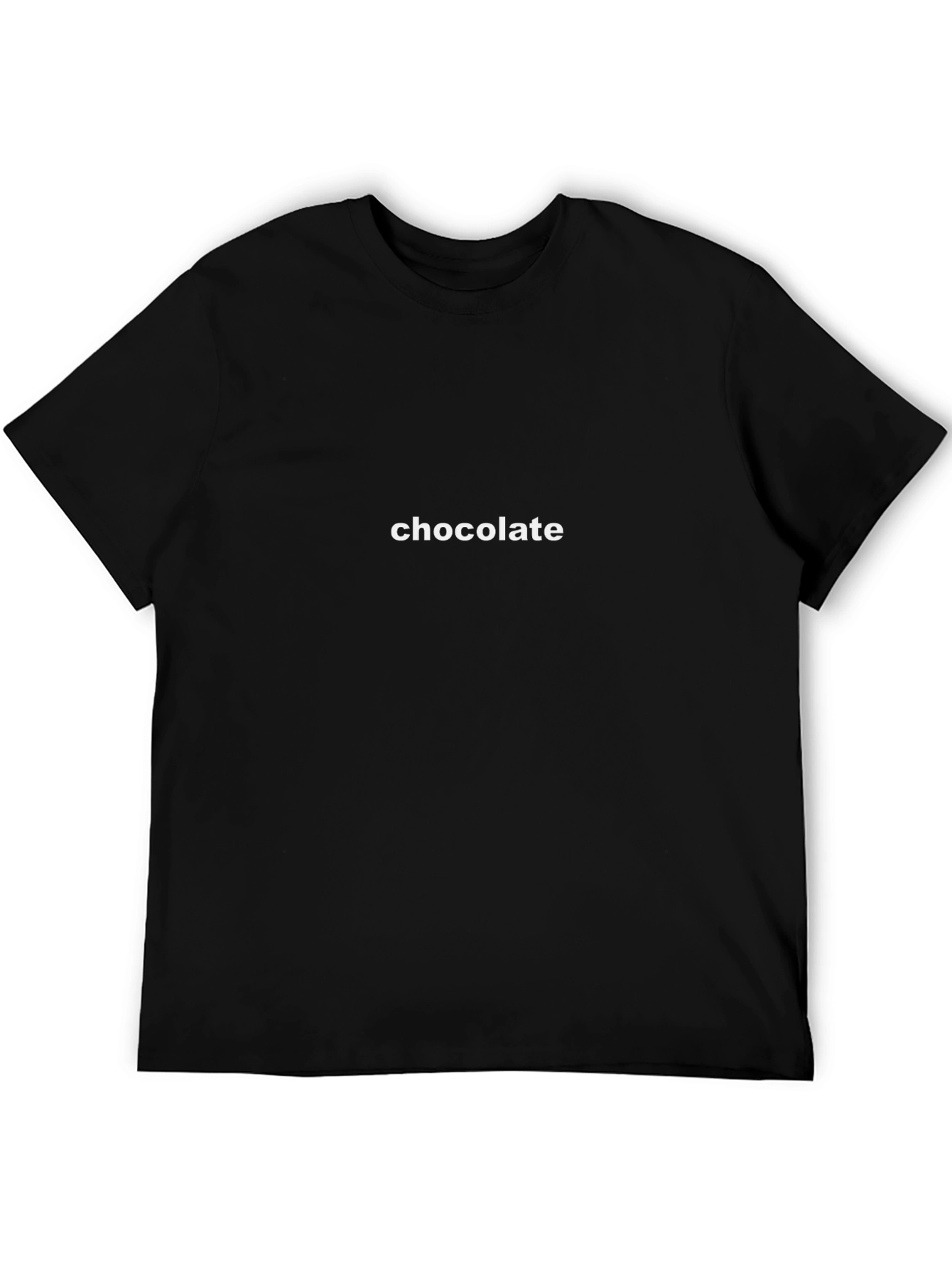 Chocolate Graphic Black T-Shirt