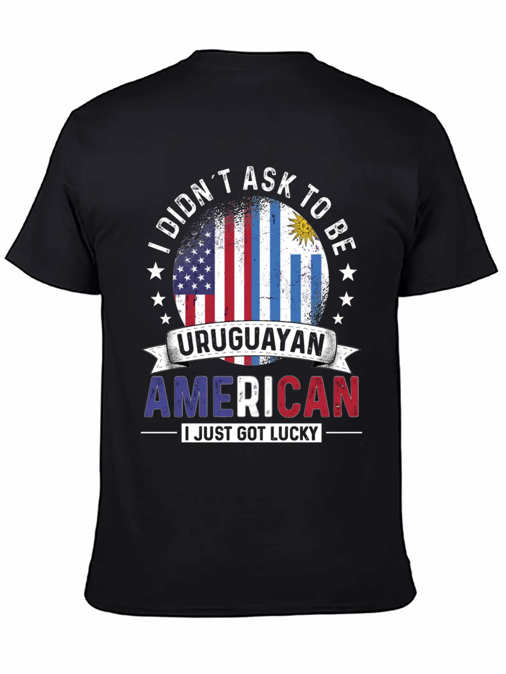 Uruguayan American Flags Pride Uruguay Flag Essential Cotton Tee For Daily Outfits – Unisex Style