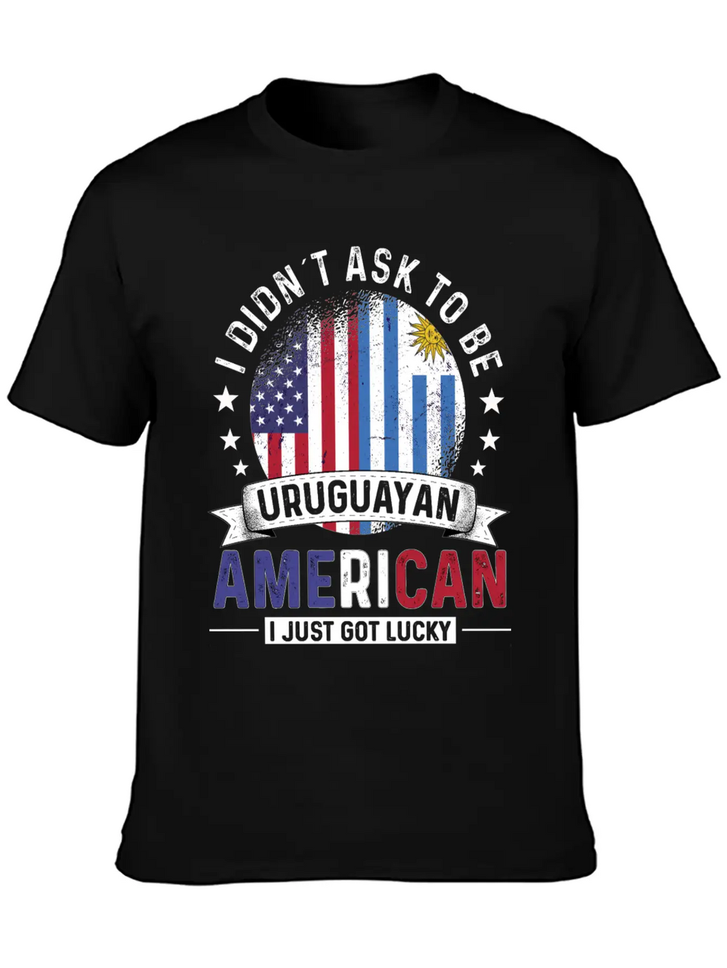 Uruguayan American Flags Pride Uruguay Flag Essential Cotton Tee For Daily Outfits – Unisex Style