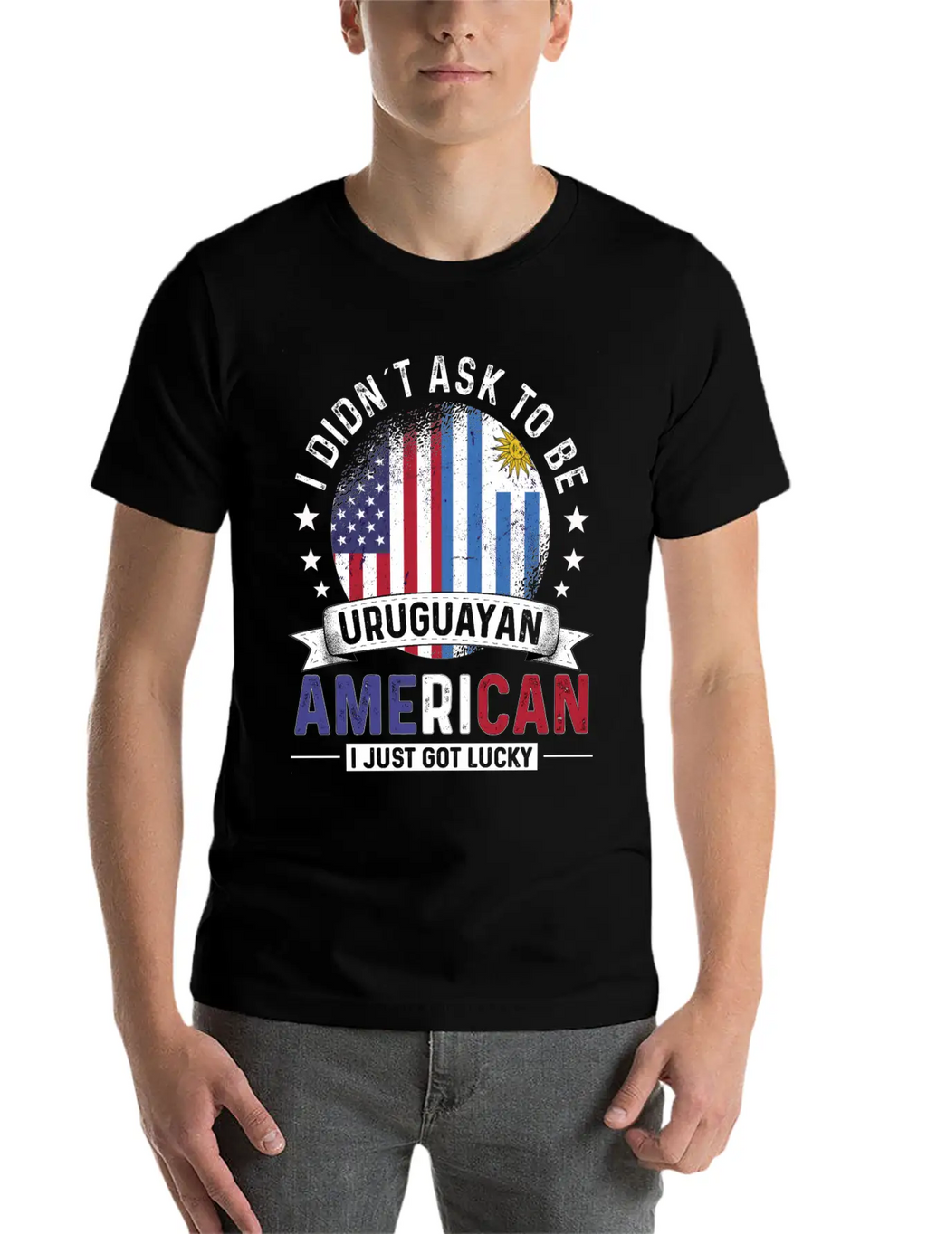 Uruguayan American Flags Pride Uruguay Flag Essential Cotton Tee For Daily Outfits – Unisex Style
