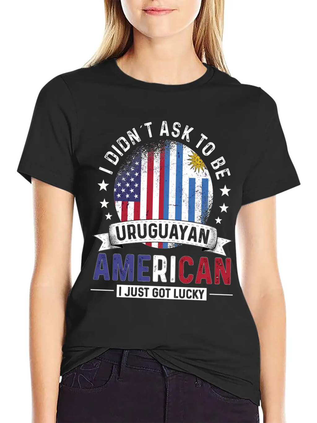 Uruguayan American Flags Pride Uruguay Flag Essential Cotton Tee For Daily Outfits – Unisex Style