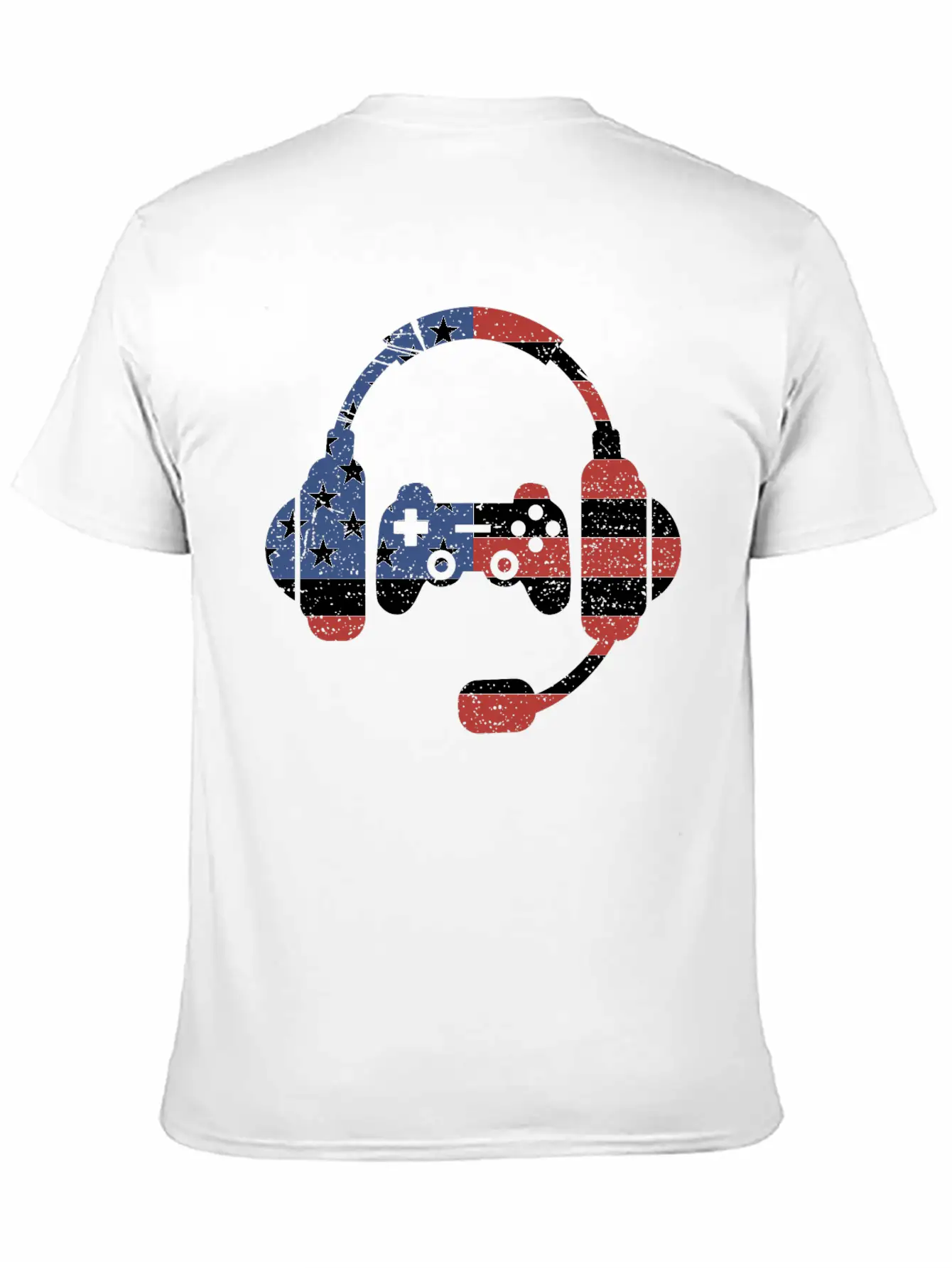 US Flag Gaming - Gaming Unisex Short Sleeve Soft Cotton T-Shirt – Casual Everyday Wear