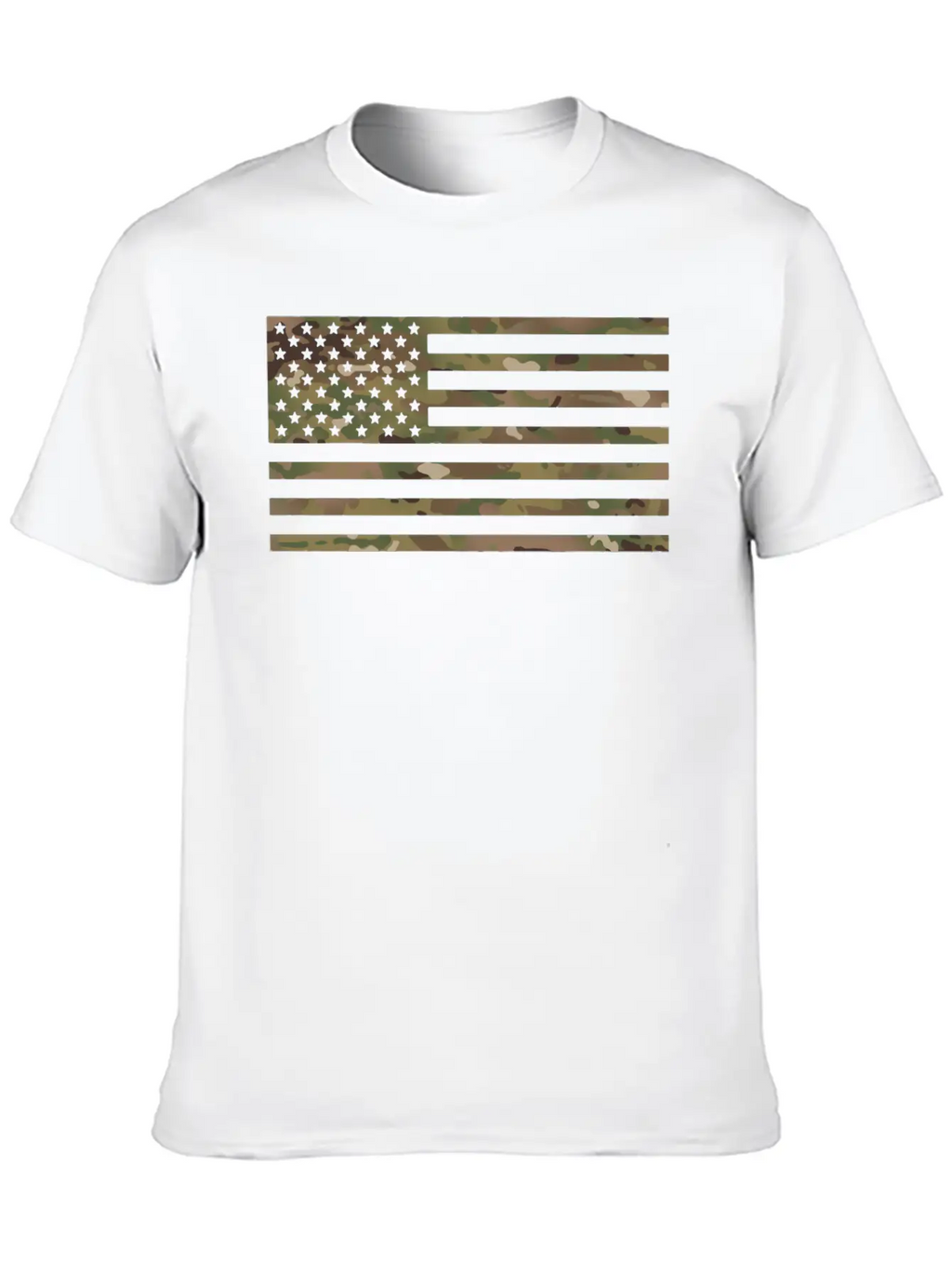 US Flag Military Camouflage Unisex Casual T-Shirt – Clean Design For Daily Comfort