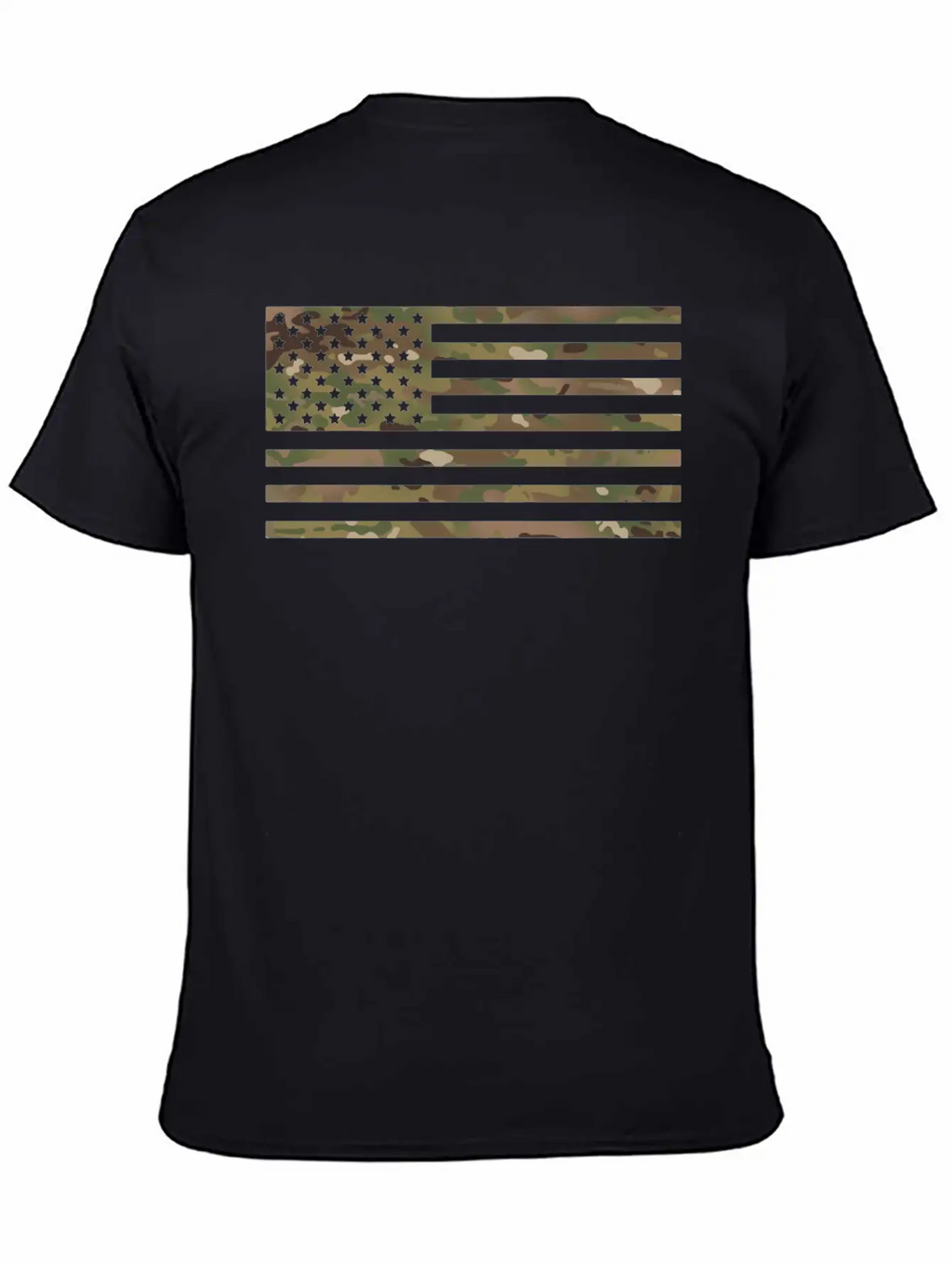 US Flag Military Camouflage Unisex Casual T-Shirt – Clean Design For Daily Comfort