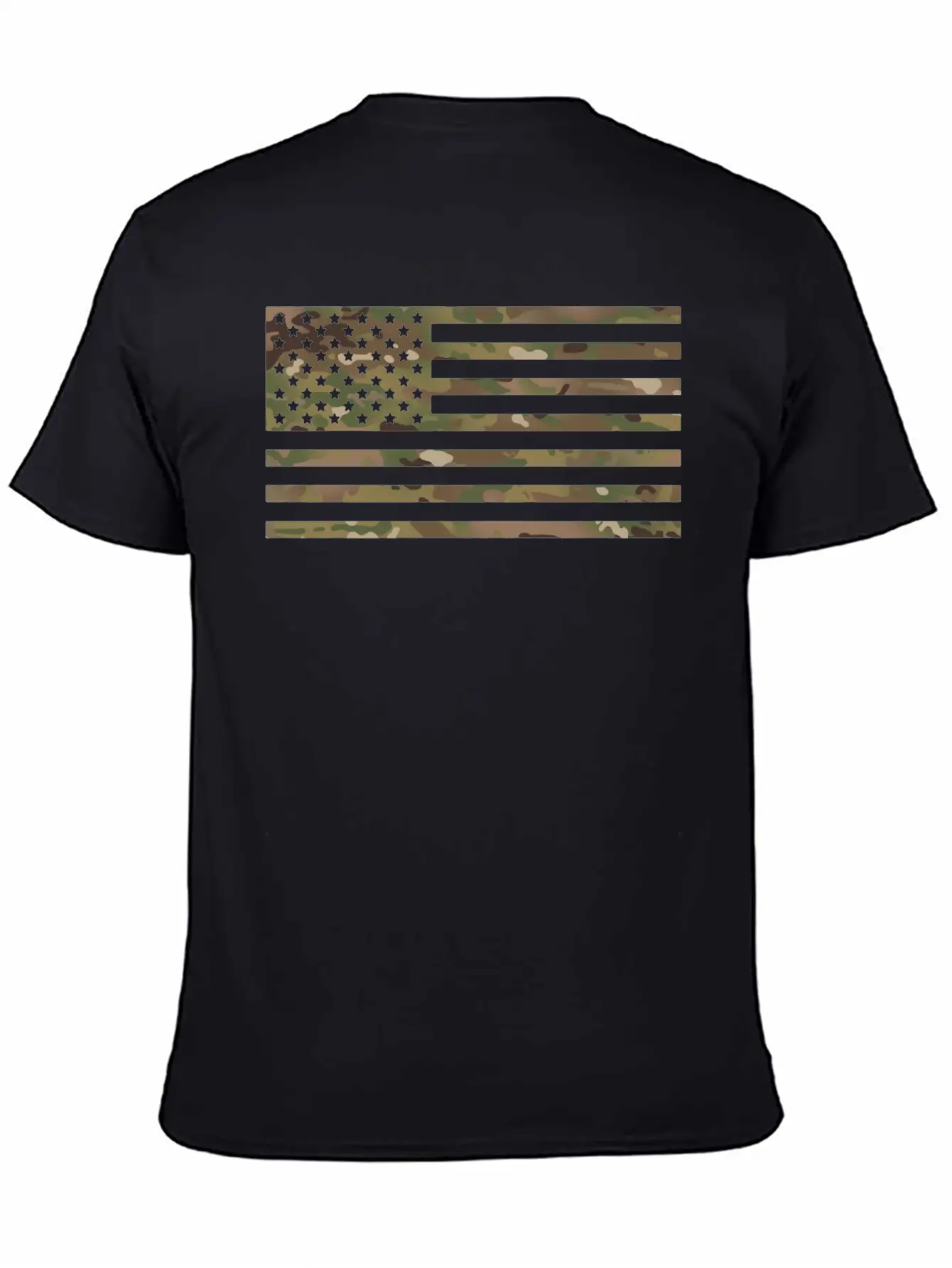 US Flag Military Camouflage Unisex Casual T-Shirt – Clean Design For Daily Comfort