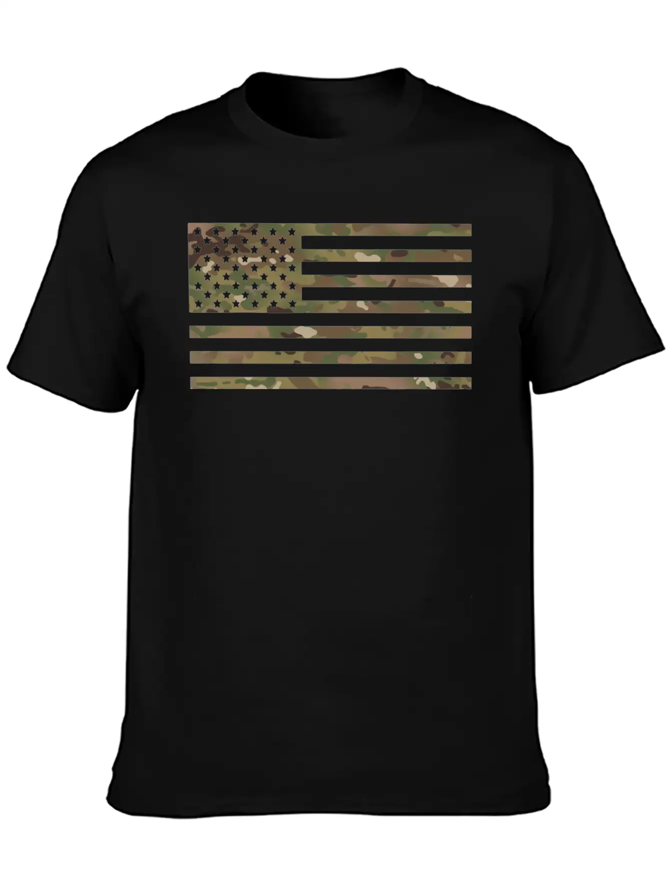 US Flag Military Camouflage Unisex Casual T-Shirt – Clean Design For Daily Comfort