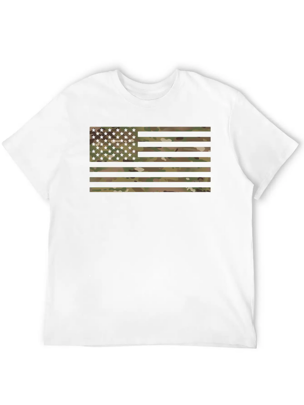 US Flag Military Camouflage Unisex Casual T-Shirt – Clean Design For Daily Comfort
