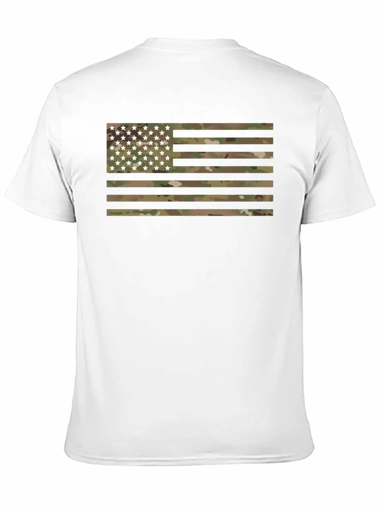 US Flag Military Camouflage Unisex Casual T-Shirt – Clean Design For Daily Comfort