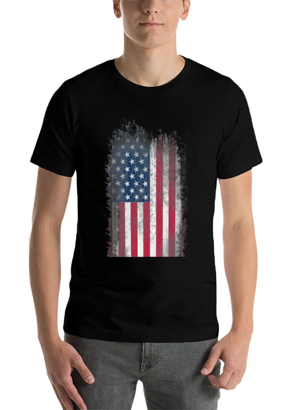 US Flag Stylish Everyday T-Shirt – Unisex Basic Cotton Tee