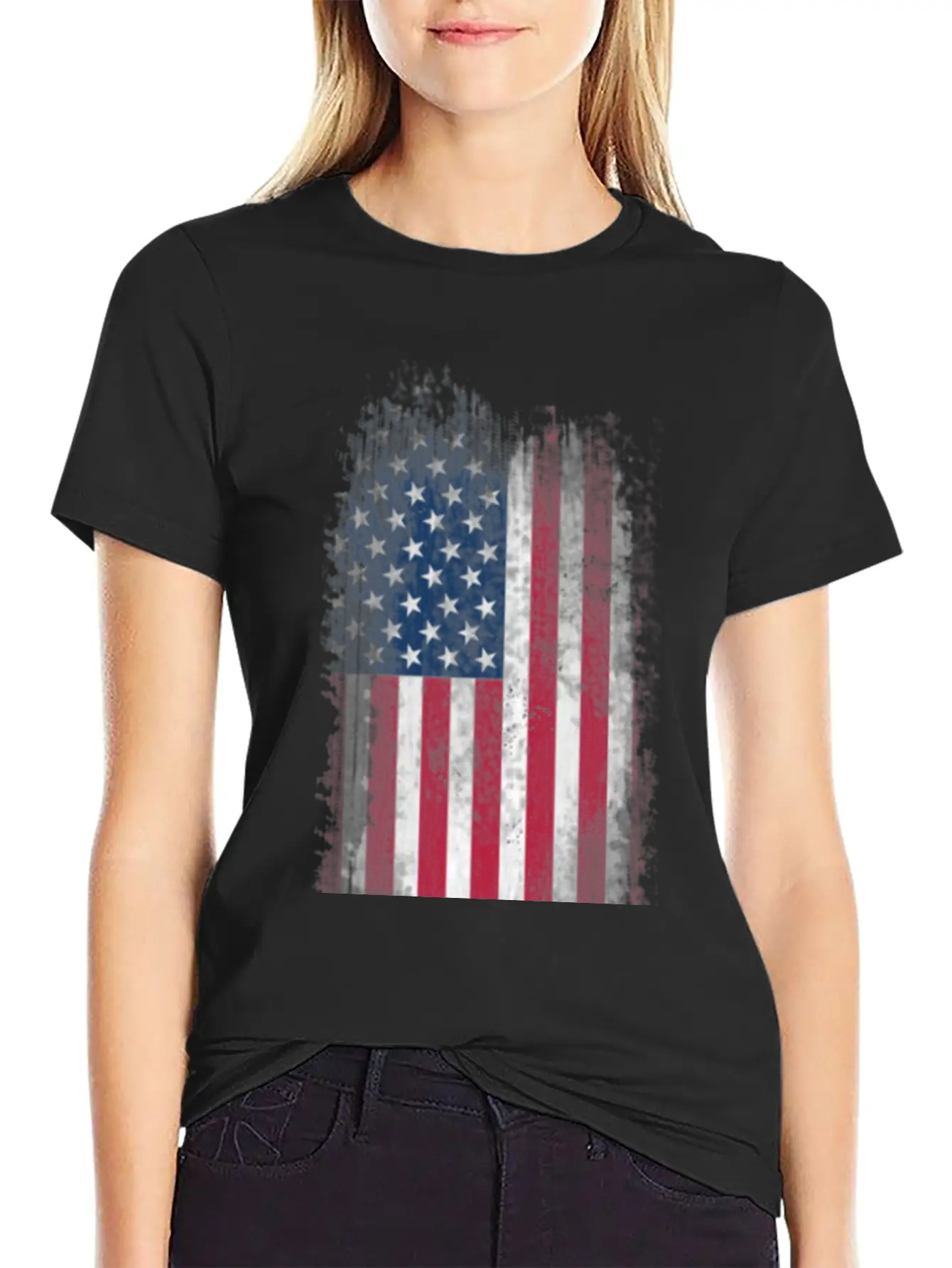 US Flag Stylish Everyday T-Shirt – Unisex Basic Cotton Tee