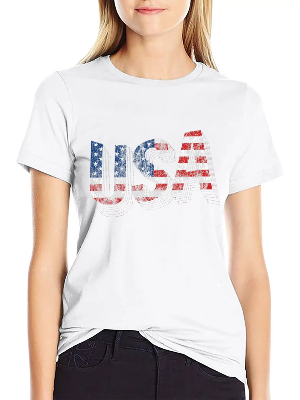 USA American Flag Unisex Casual T-Shirt – Clean Design For Daily Comfort