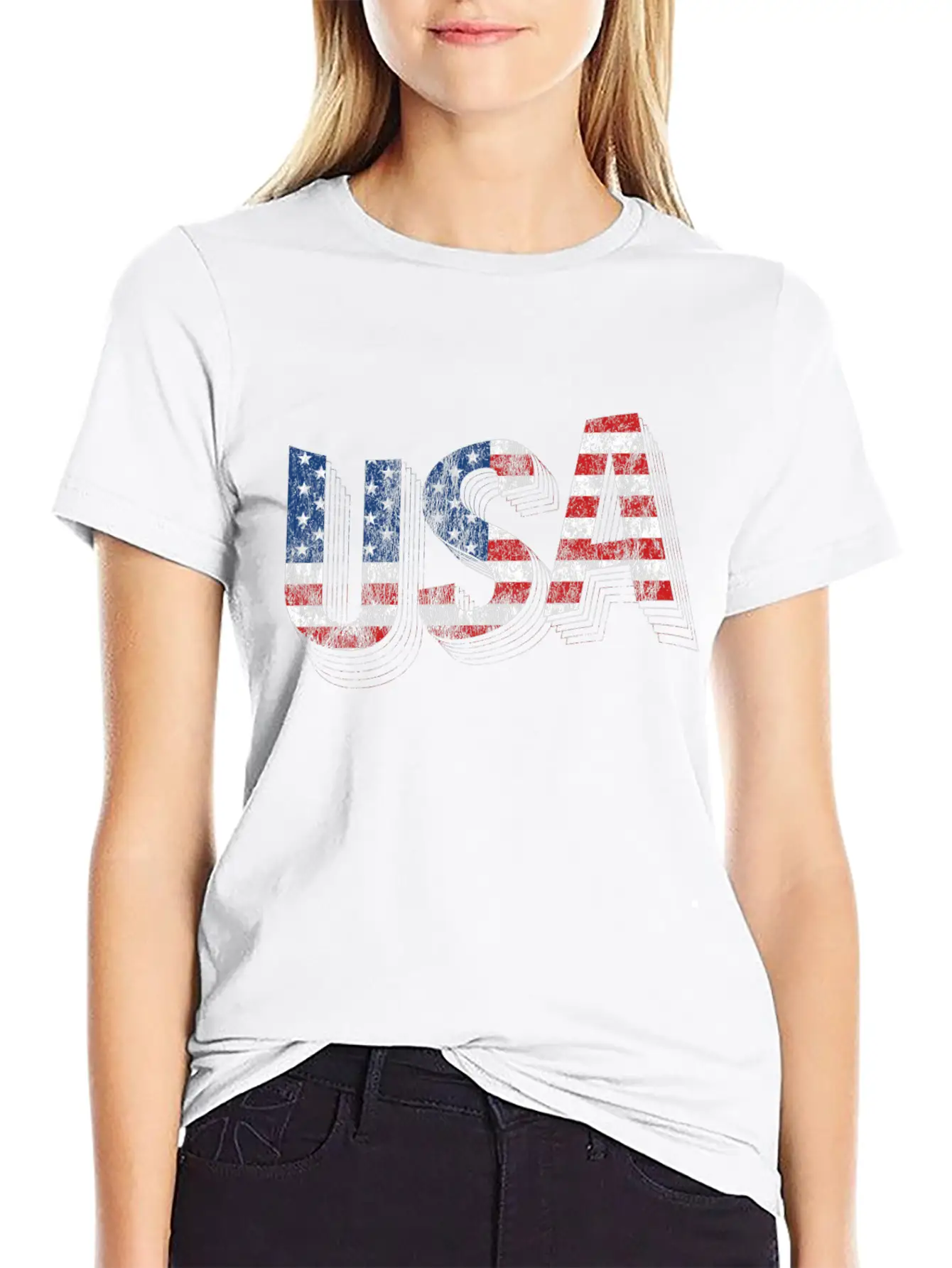 USA American Flag Unisex Casual T-Shirt – Clean Design For Daily Comfort
