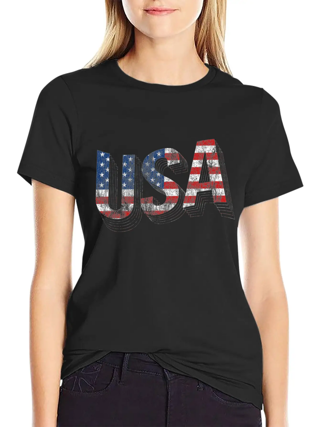 USA American Flag Unisex Casual T-Shirt – Clean Design For Daily Comfort