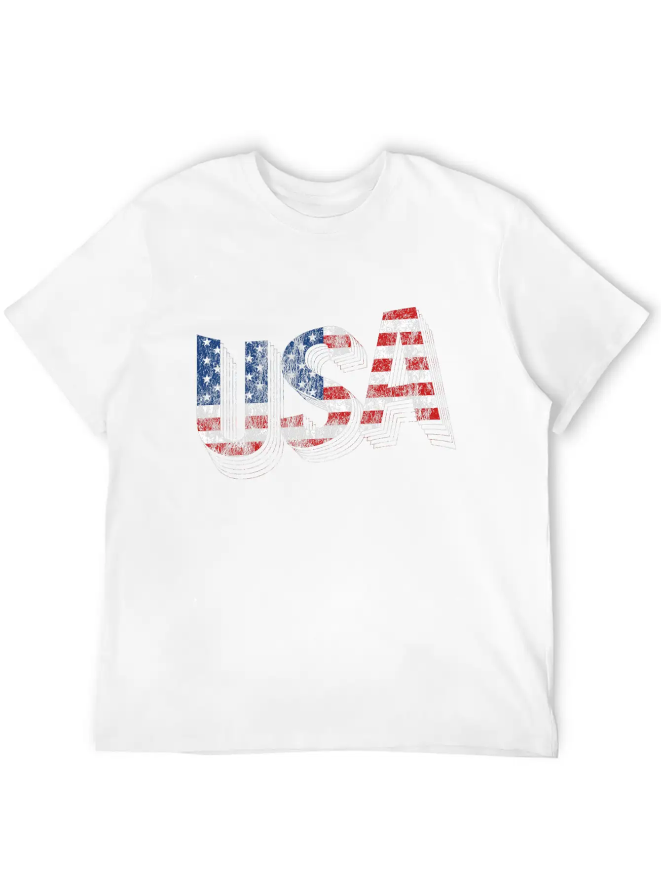USA American Flag Unisex Casual T-Shirt – Clean Design For Daily Comfort