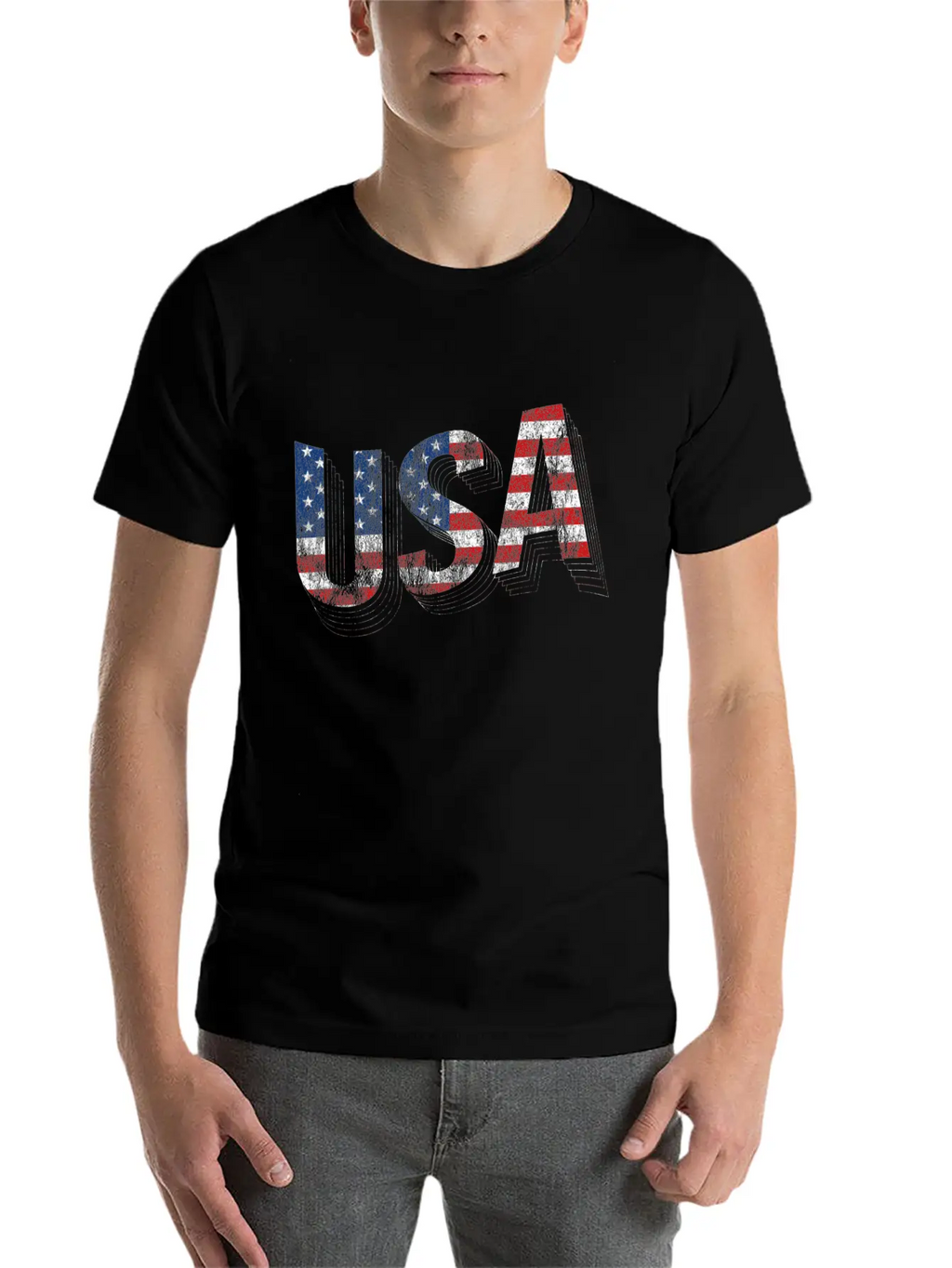 USA American Flag Unisex Casual T-Shirt – Clean Design For Daily Comfort