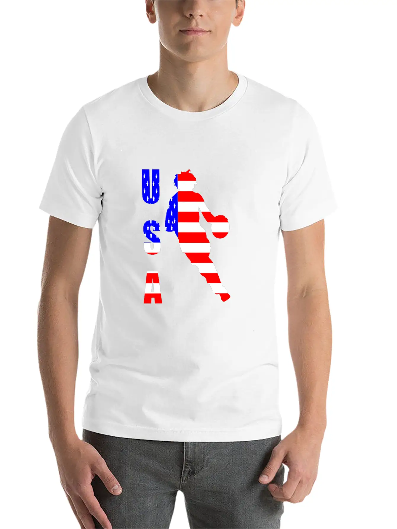USA Athlete Unisex Casual T-Shirt – Clean Design For Daily Comfort