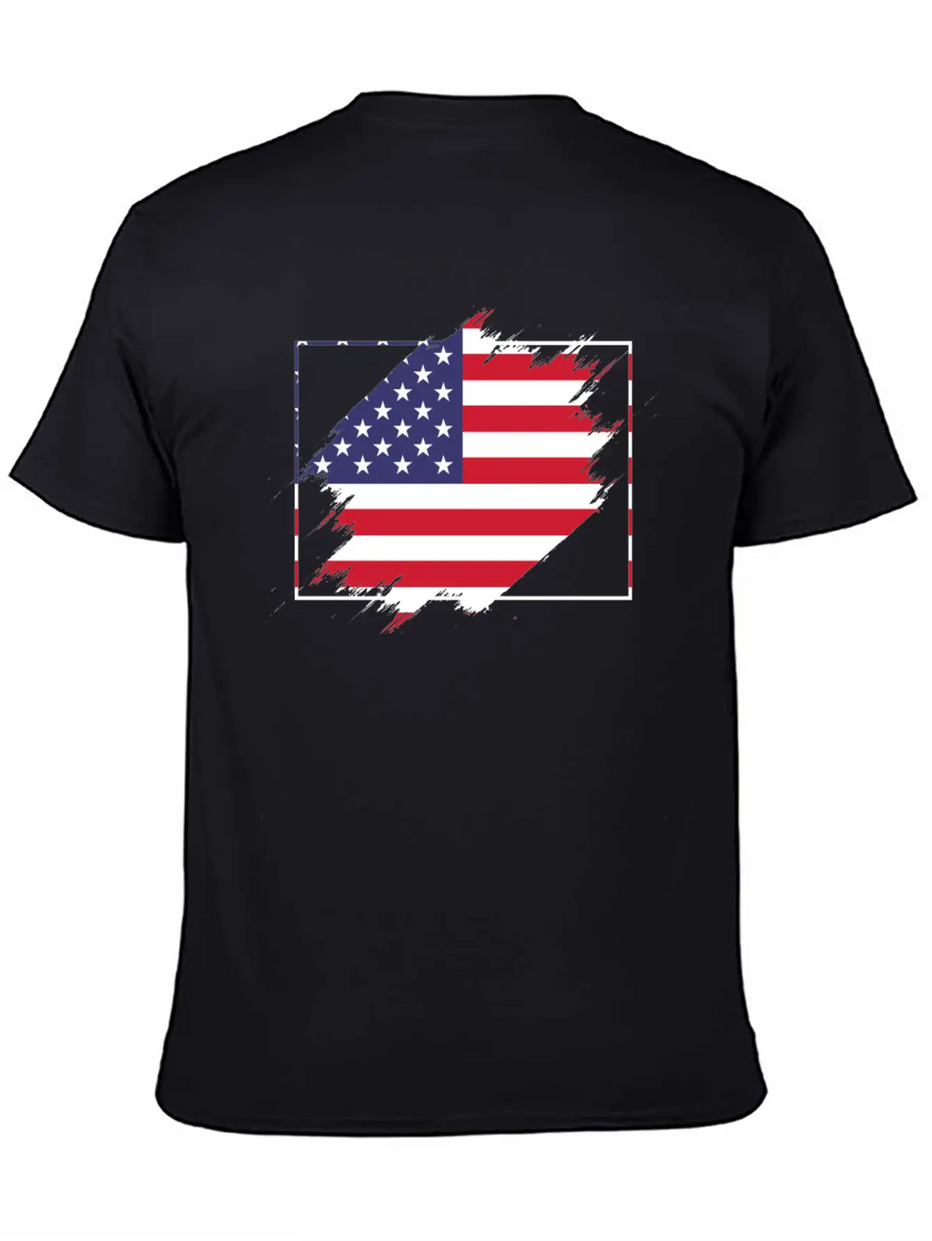 Usa Flag Scratch Unisex Casual T-Shirt – Clean Design For Daily Comfort