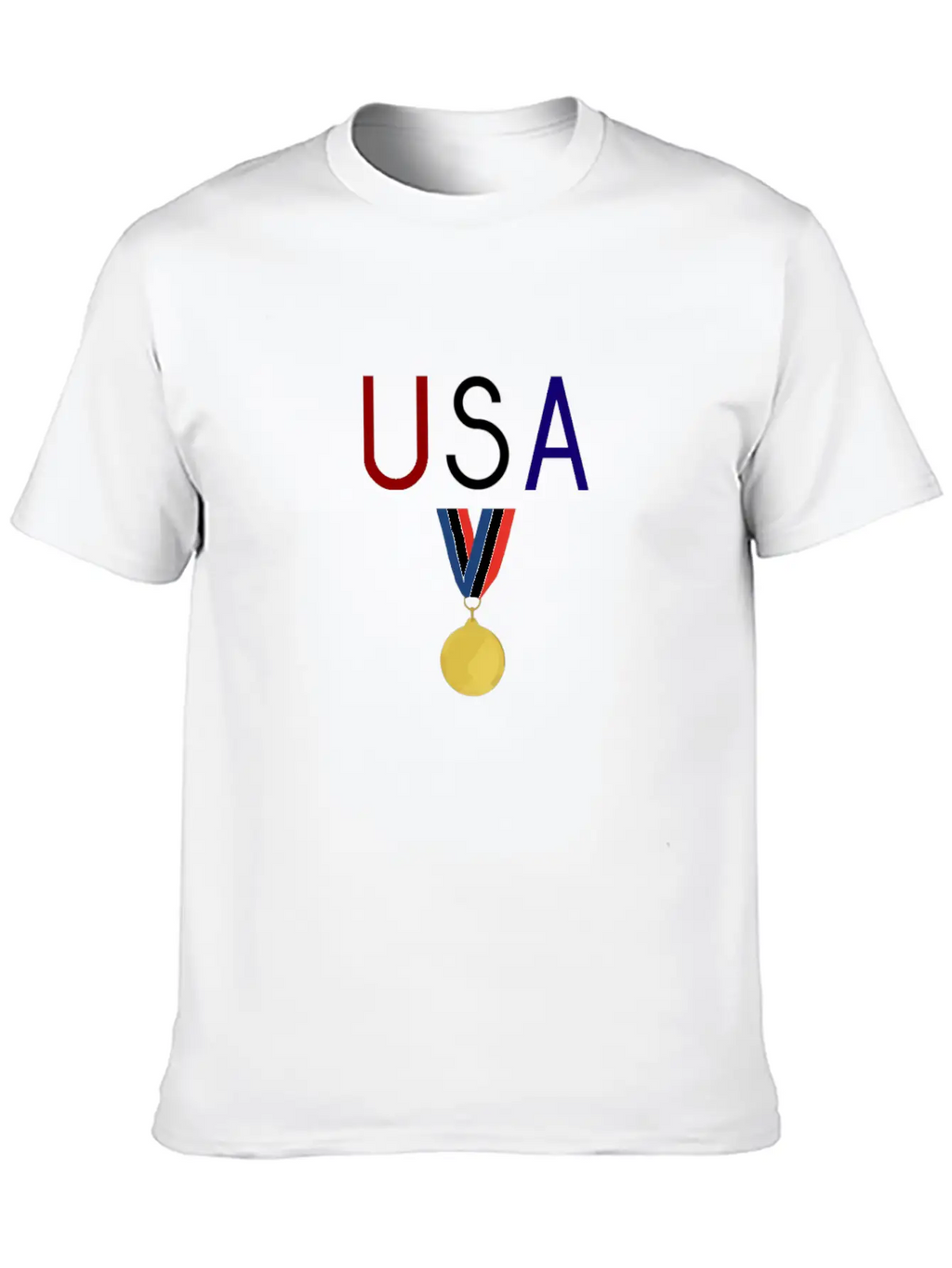 USA Medal Winter Athlete Novelty Gift Fan Design Unisex Casual T-Shirt – Clean Design For Daily Comfort