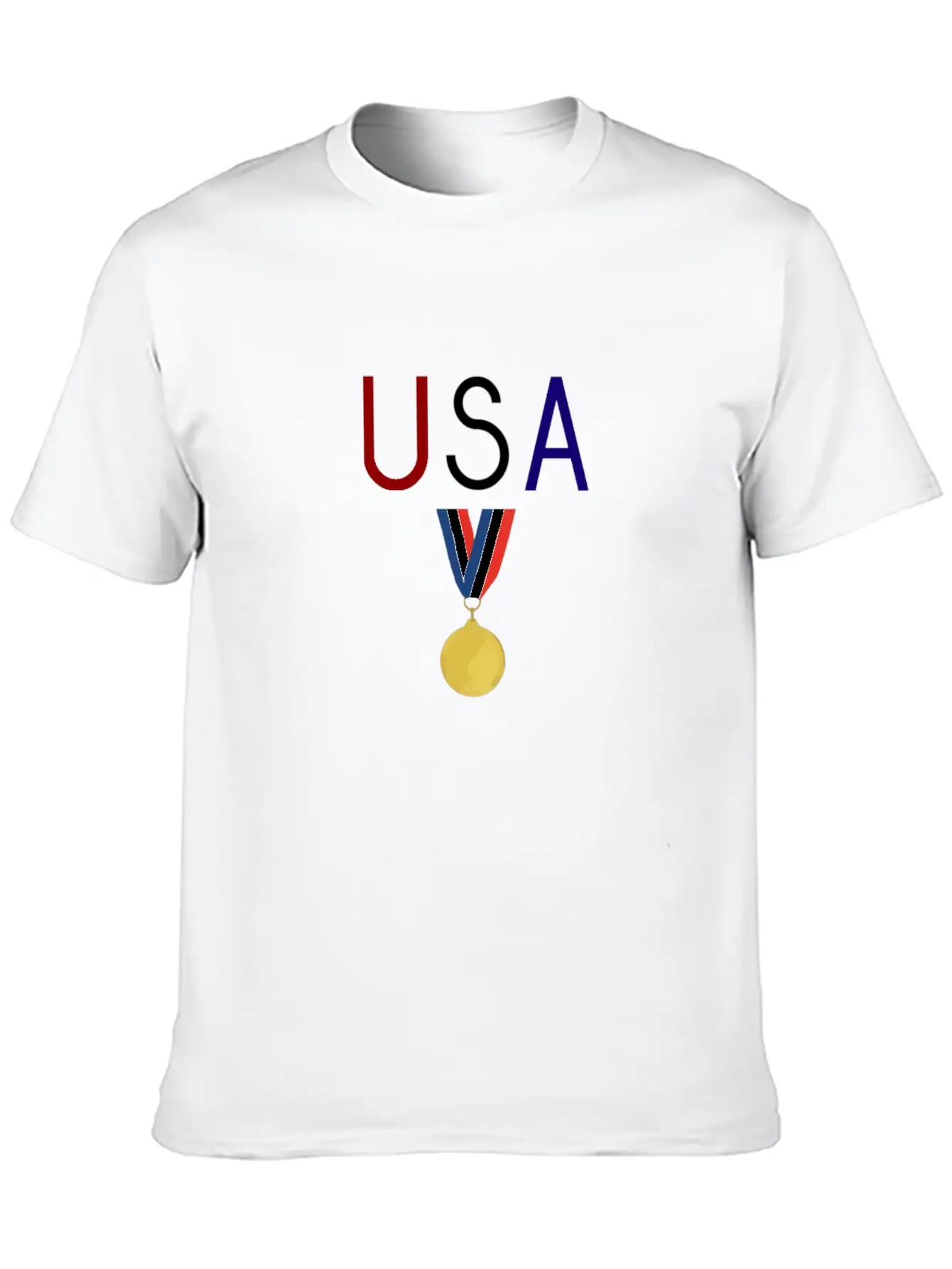 USA Medal Winter Athlete Novelty Gift Fan Design Unisex Casual T-Shirt – Clean Design For Daily Comfort