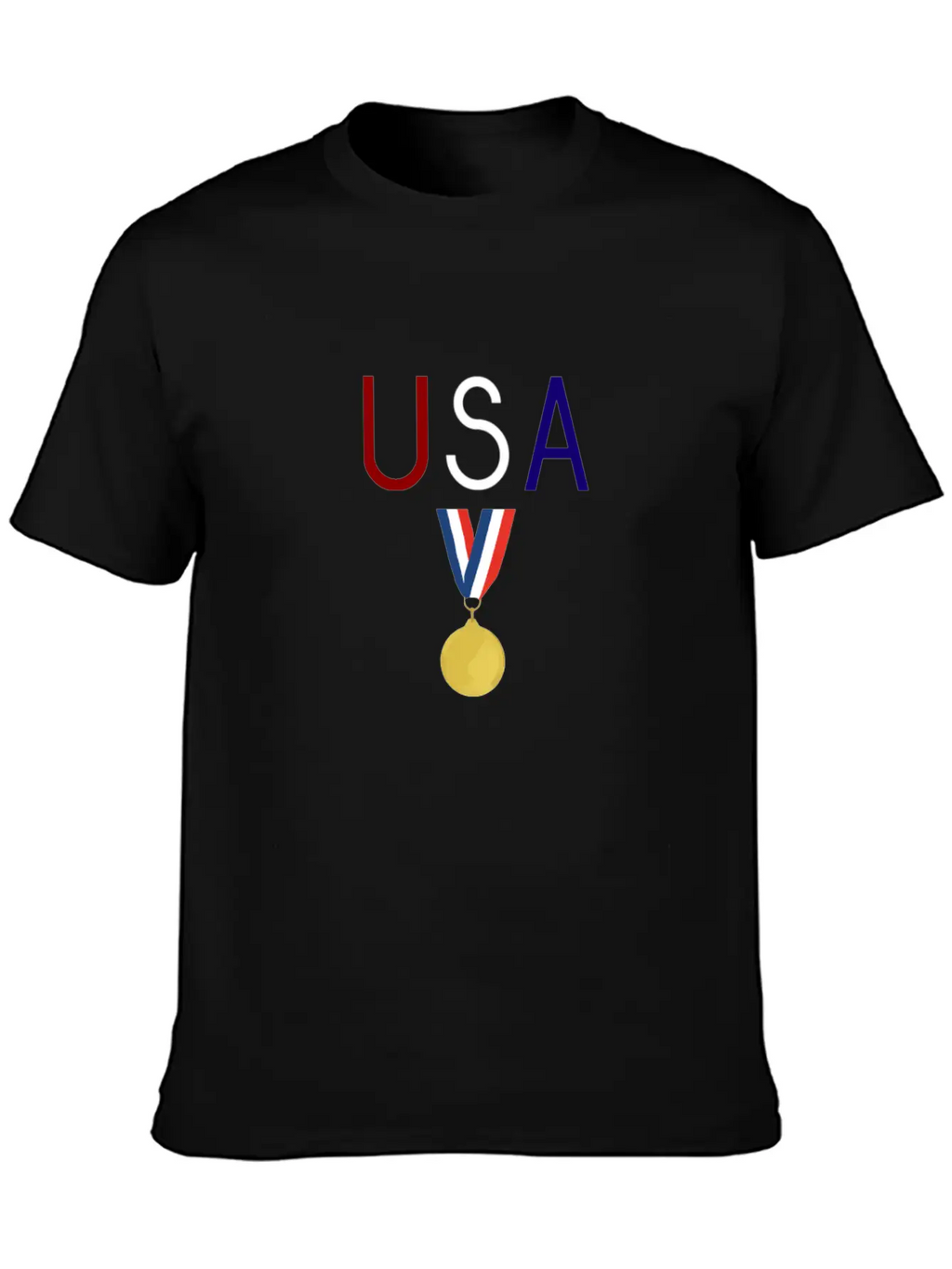 USA Medal Winter Athlete Novelty Gift Fan Design Unisex Casual T-Shirt – Clean Design For Daily Comfort