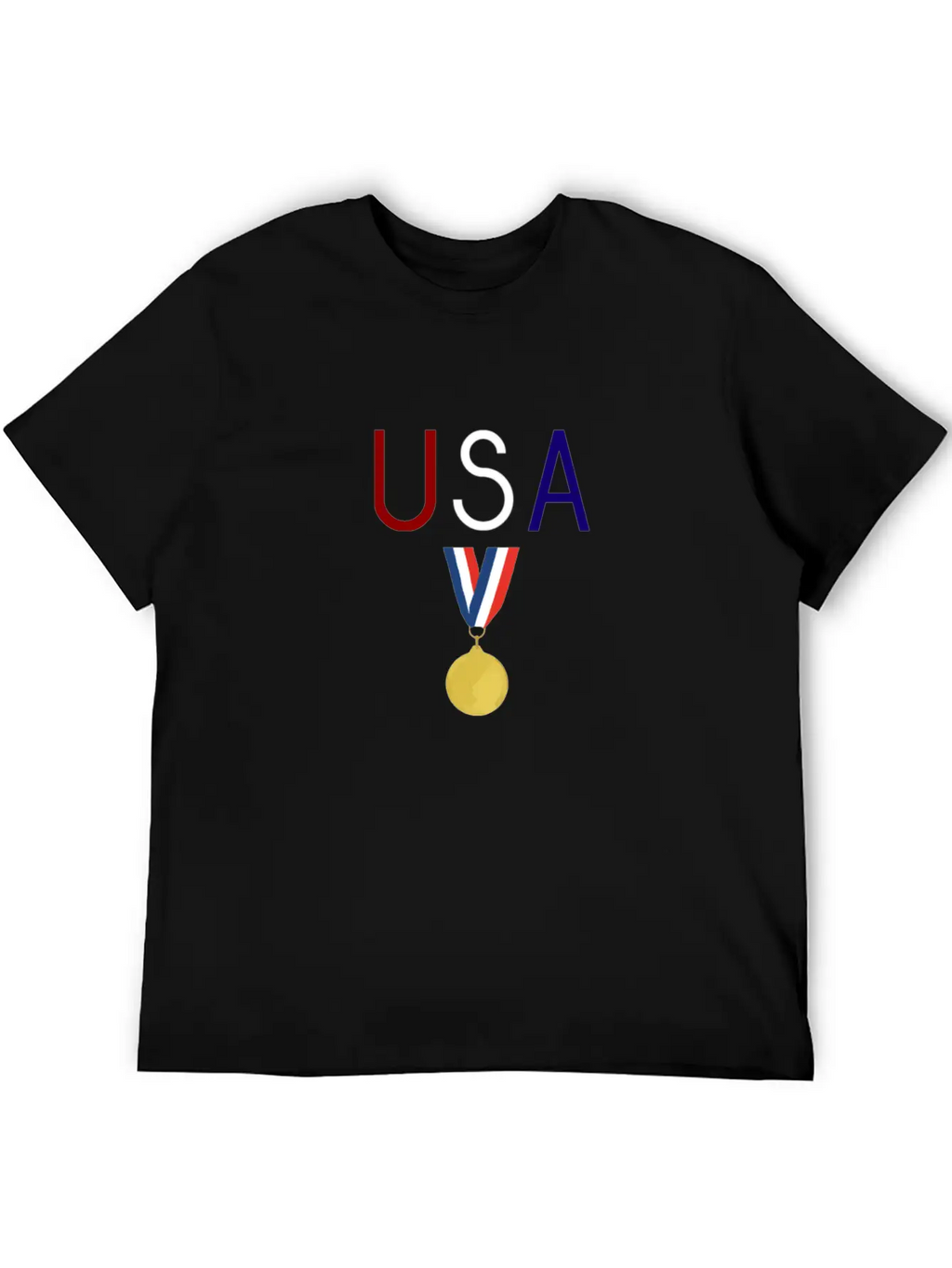 USA Medal Winter Athlete Novelty Gift Fan Design Unisex Casual T-Shirt – Clean Design For Daily Comfort