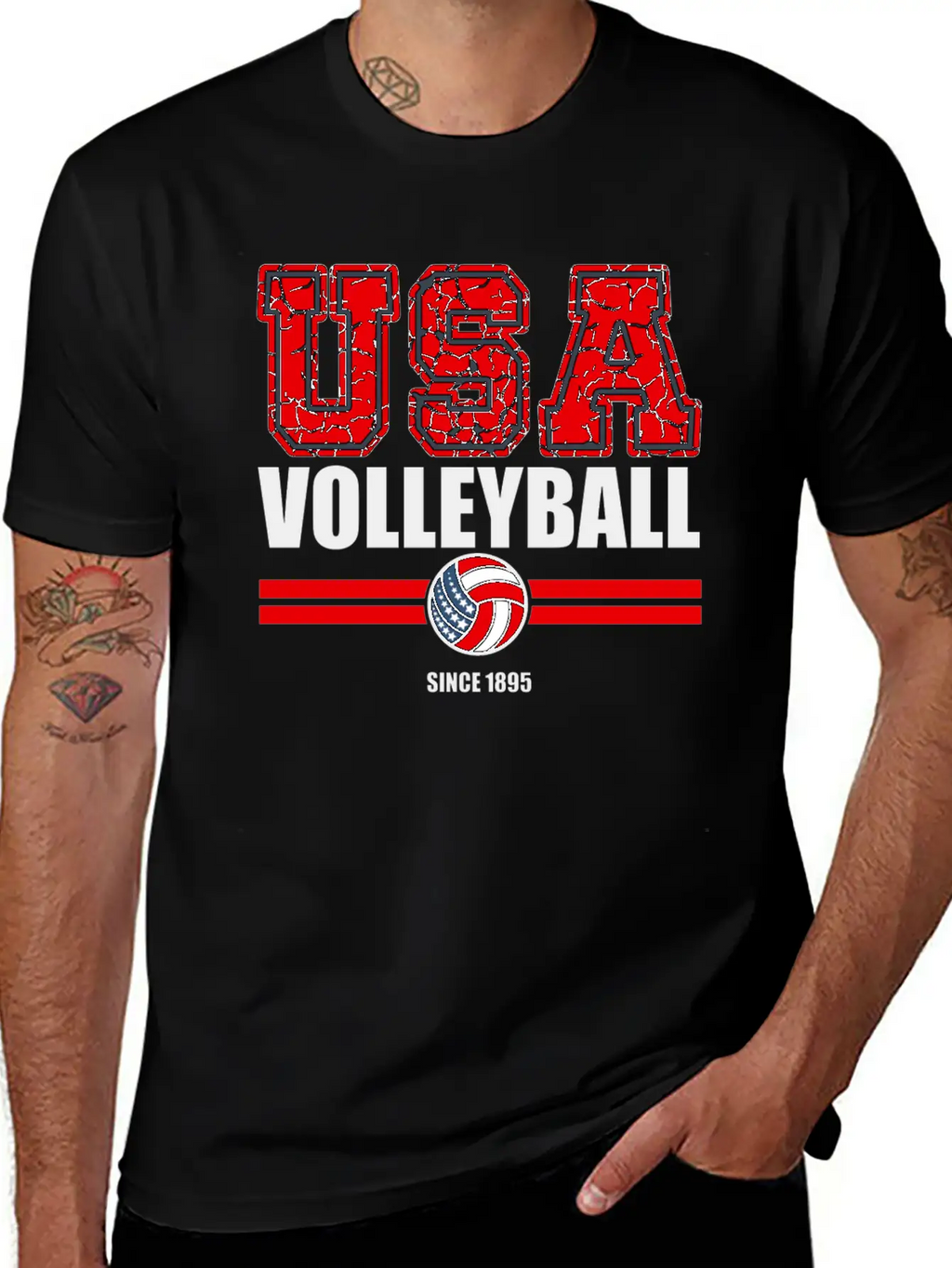 USA Volleyball Sports Unisex Casual T-Shirt – Clean Design For Daily Comfort