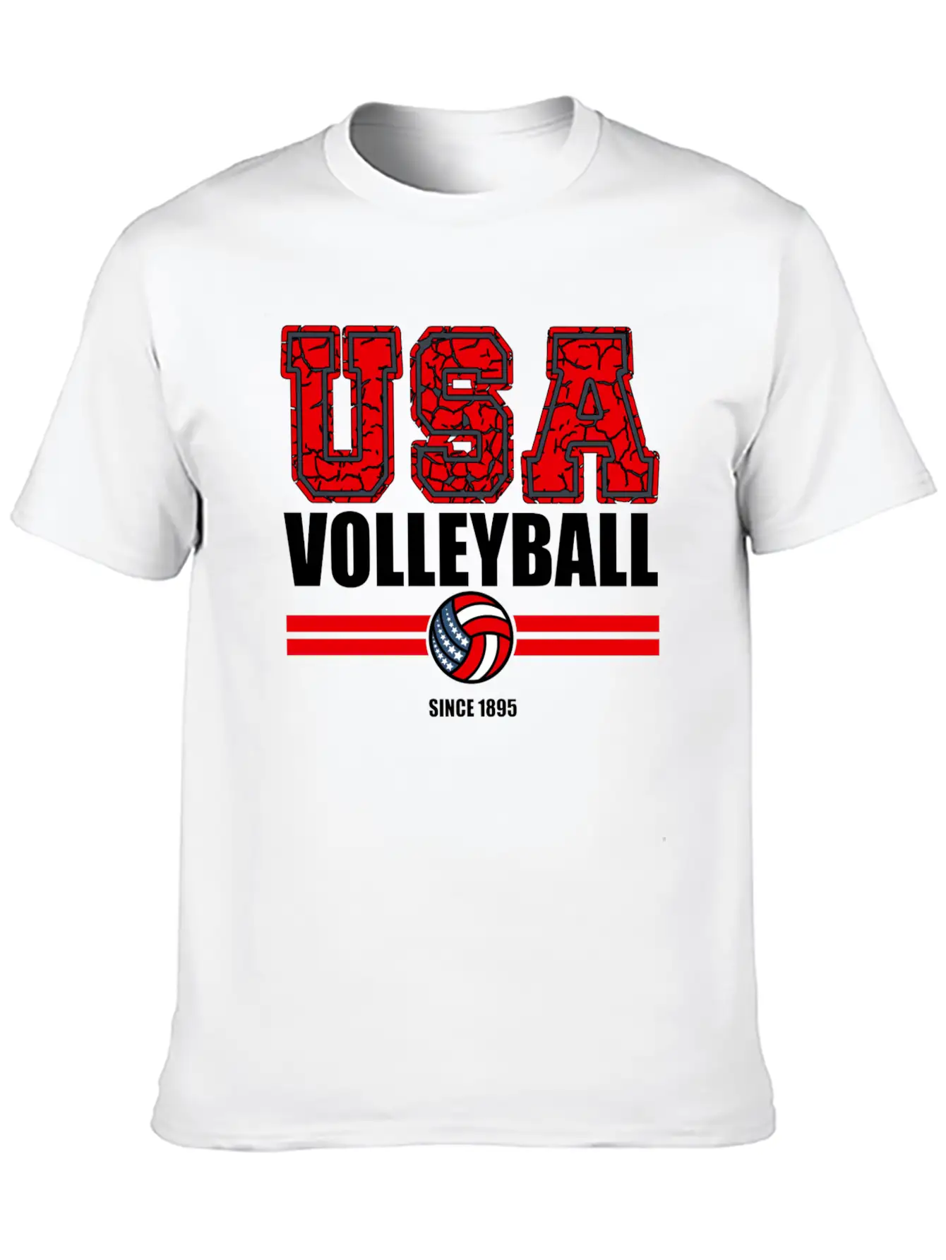 USA Volleyball Sports Unisex Casual T-Shirt – Clean Design For Daily Comfort