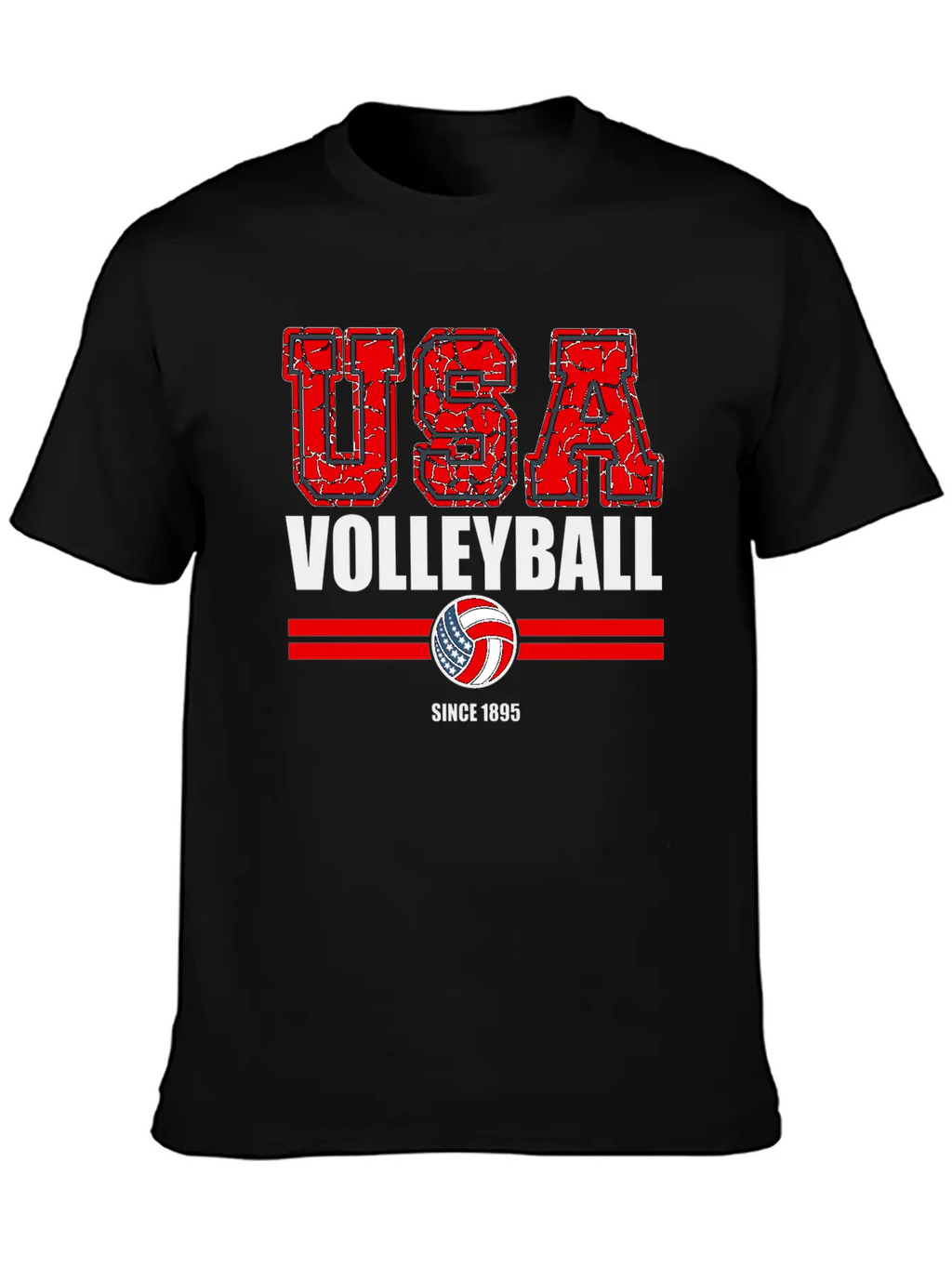 USA Volleyball Sports Unisex Casual T-Shirt – Clean Design For Daily Comfort