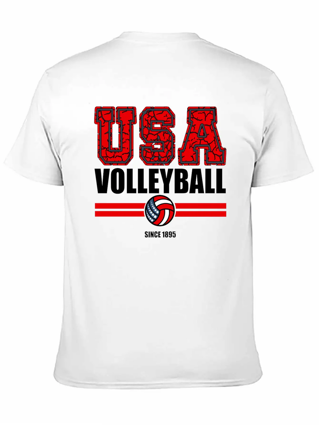 USA Volleyball Sports Unisex Casual T-Shirt – Clean Design For Daily Comfort