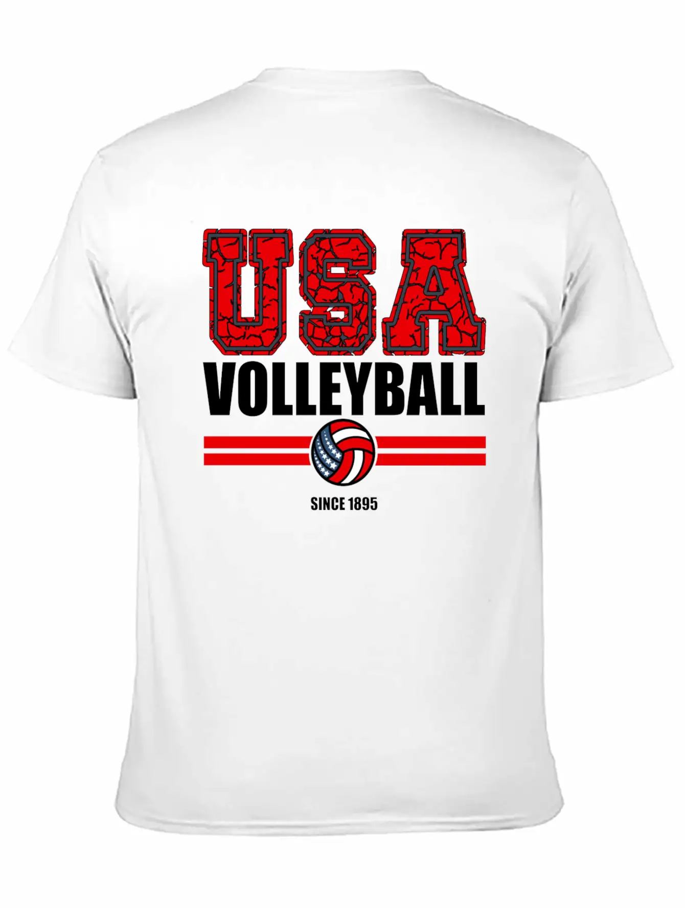 USA Volleyball Sports Unisex Casual T-Shirt – Clean Design For Daily Comfort