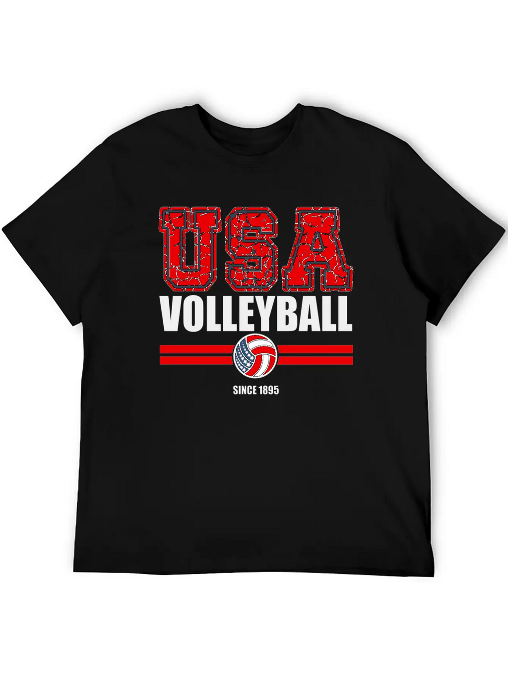 USA Volleyball Sports Unisex Casual T-Shirt – Clean Design For Daily Comfort