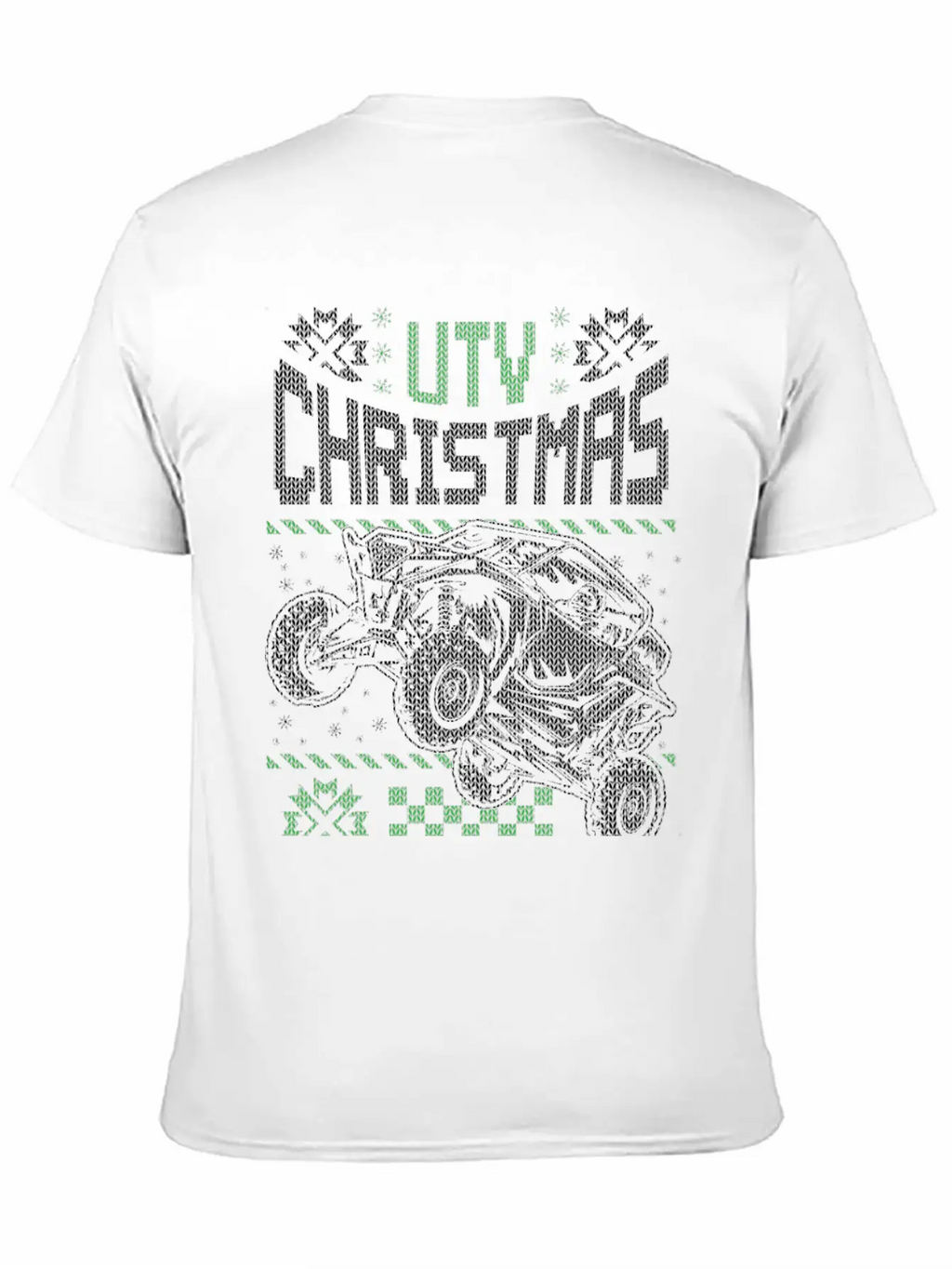 UTV SxS RzR Christmas Unisex Short Sleeve Soft Cotton T-Shirt – Casual Everyday Wear