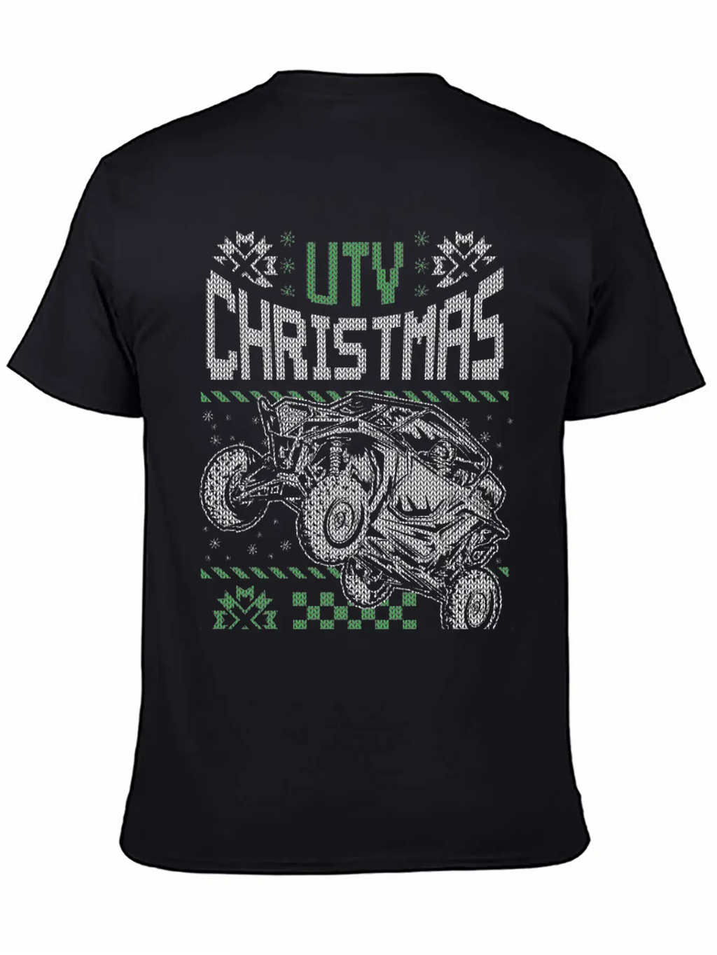 UTV SxS RzR Christmas Unisex Short Sleeve Soft Cotton T-Shirt – Casual Everyday Wear