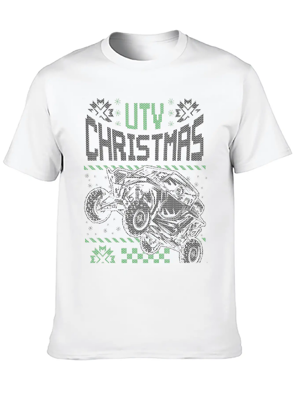 UTV SxS RzR Christmas Unisex Short Sleeve Soft Cotton T-Shirt – Casual Everyday Wear